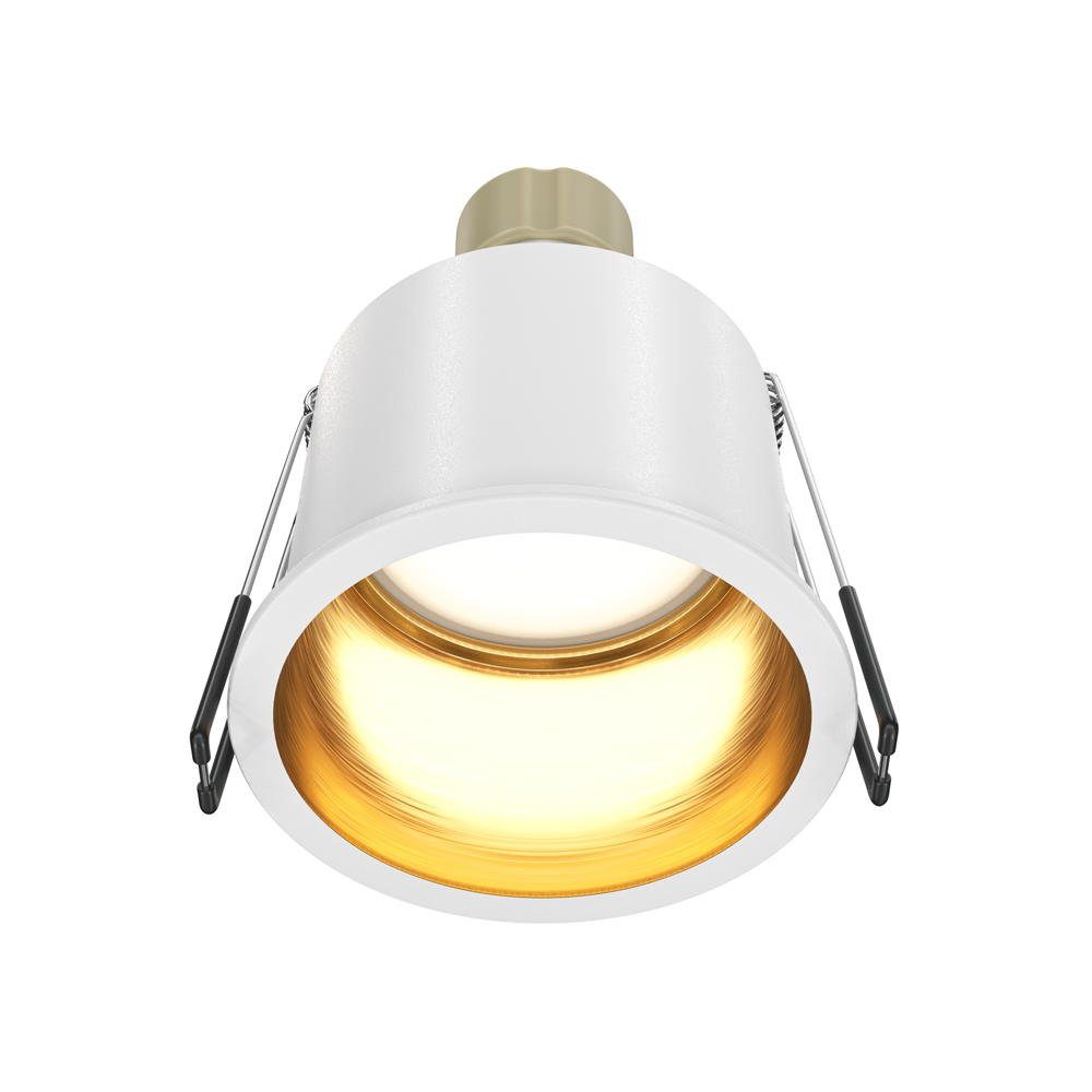 Einbaustrahler, und Weiß Gold Deckeneinbaustrahler 54mm, GU10 Leuchtmittel enthalten: Nein, click-licht keine Einbauleuchte Angabe, Reif Einbauleuchte warmweiss, in