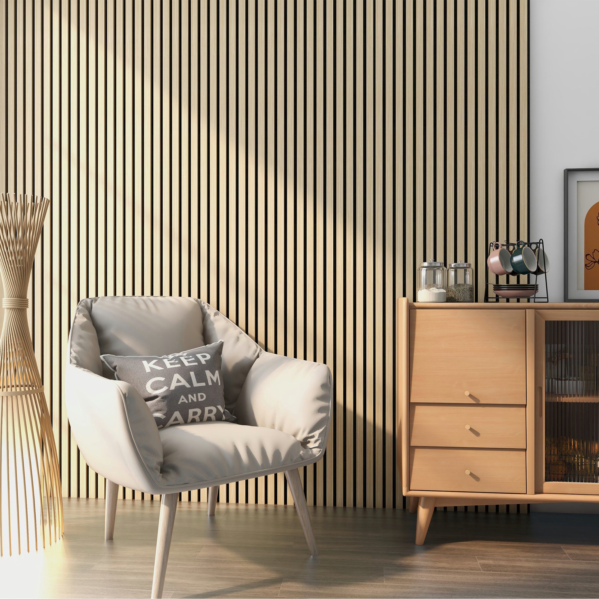 neu.holz 3D Wandpaneel, (Set, 4-tlg) »Vang« günstig online kaufen