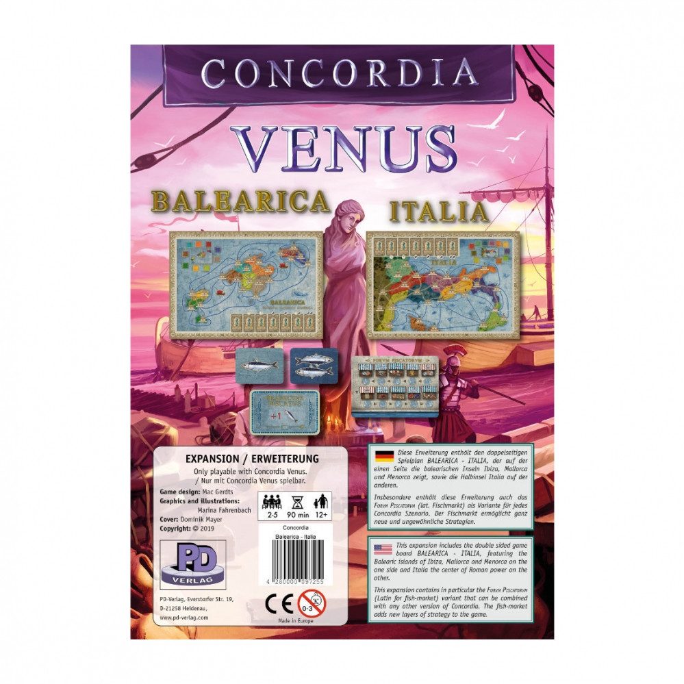 PD-Verlag Spiel, Concordia Venus - Balearica - Italia (Erweiterung)