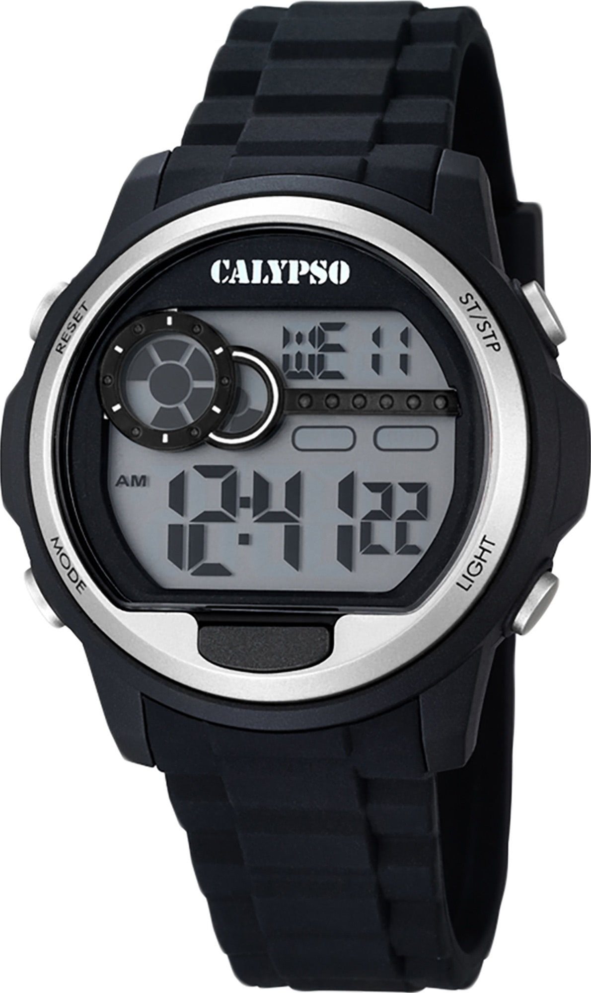 Digitaluhr Kunststoffband, PURarmband K5667/1 Calypso Armbanduhr Herren Herren schwarz, CALYPSO Sport WATCHES Uhr rund,