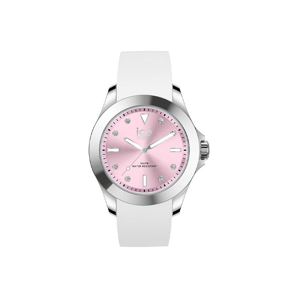 Quarzuhr Ice-Watch Ice Steel White Pastel Pink 020382