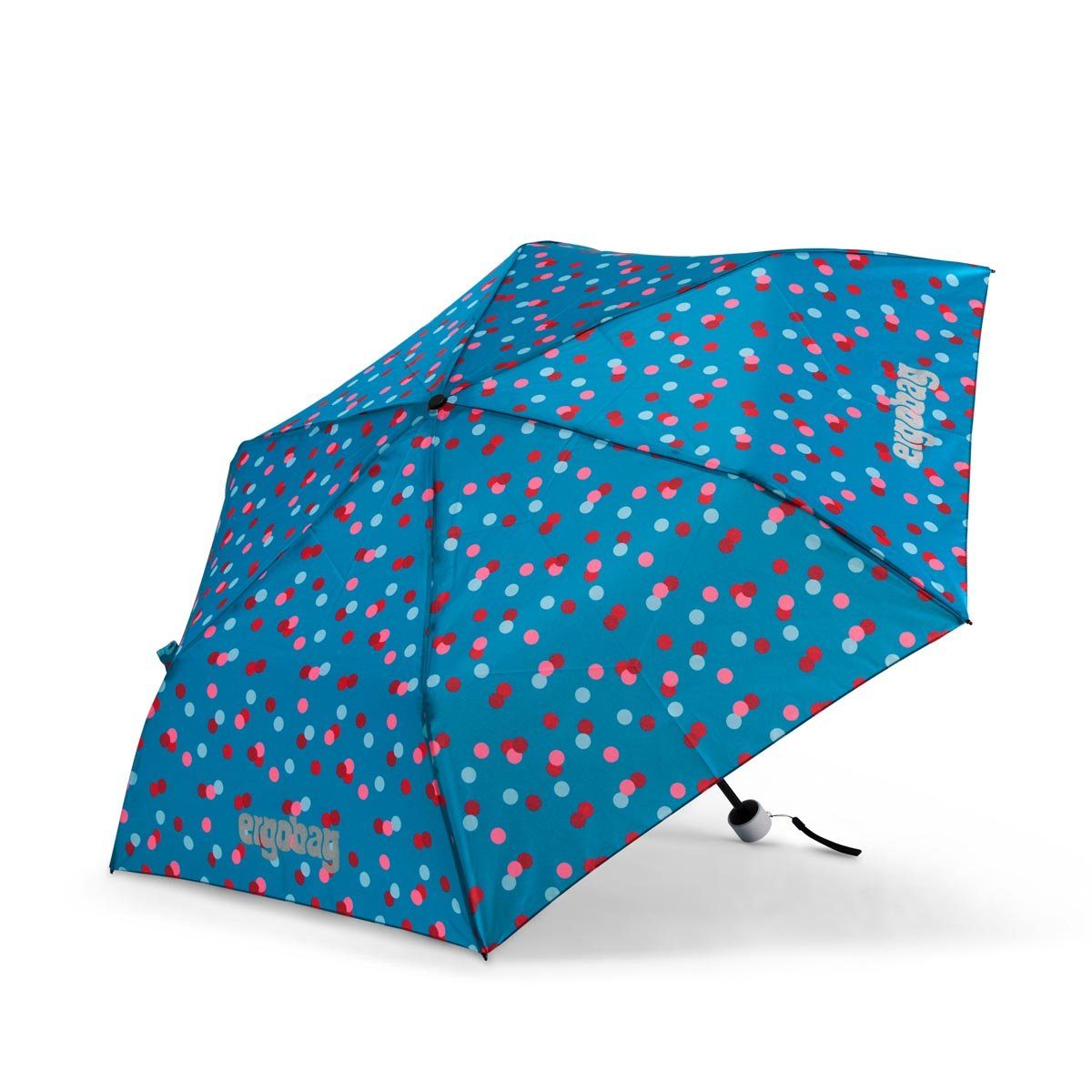 ergobag Refektierend Taschenregenschirm Kinder-Regenschirm,
