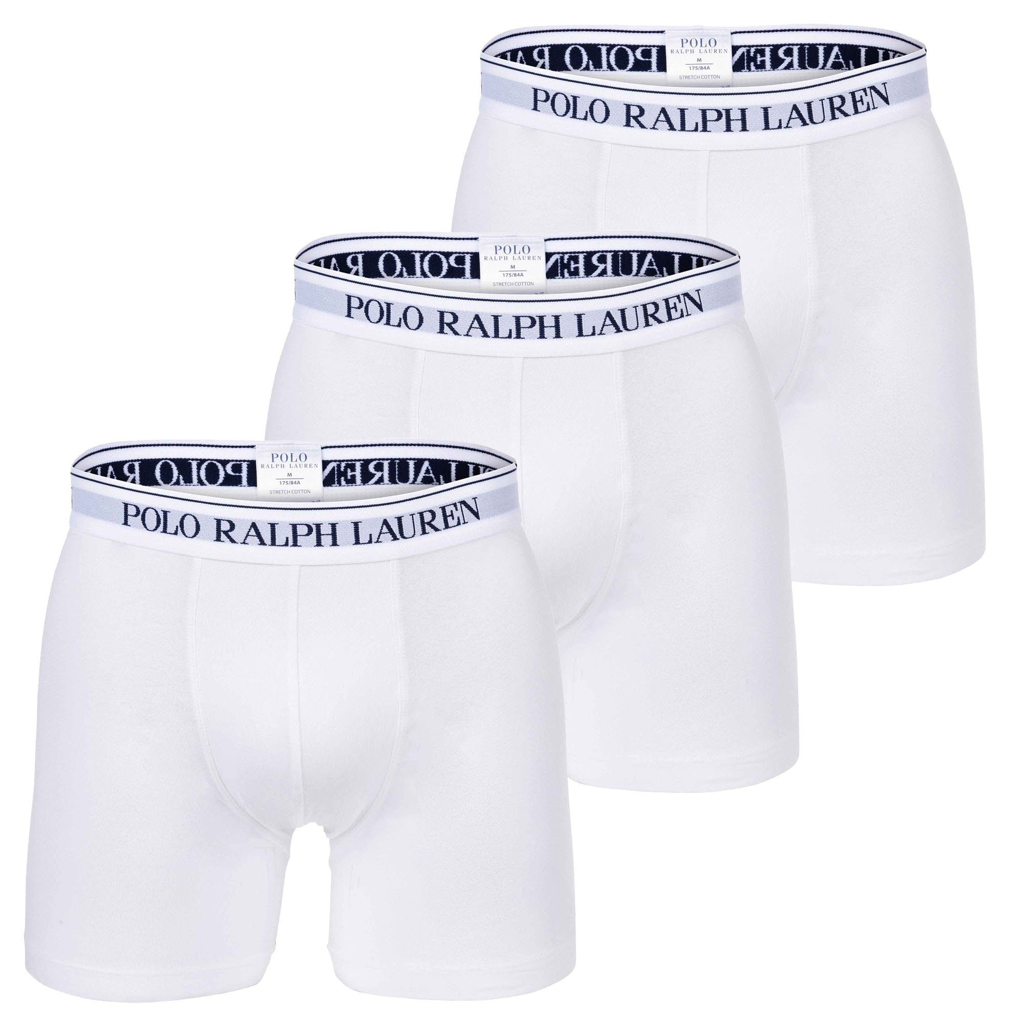Polo Ralph Lauren Boxer Herren Boxer Shorts, 3er Pack - BOXER BRIEF - 3 Weiß
