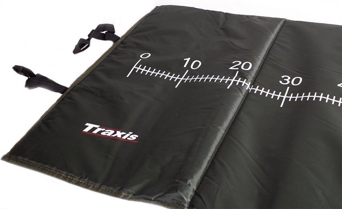 Traxis Sportmatte Basic Abhakmatte 100 x 60 cm für Angeln (Karpfenmatte mit Maßband, 1-St., Unhooking Mat), Schutzmatte zum Abhaken für Karpfenangeln
