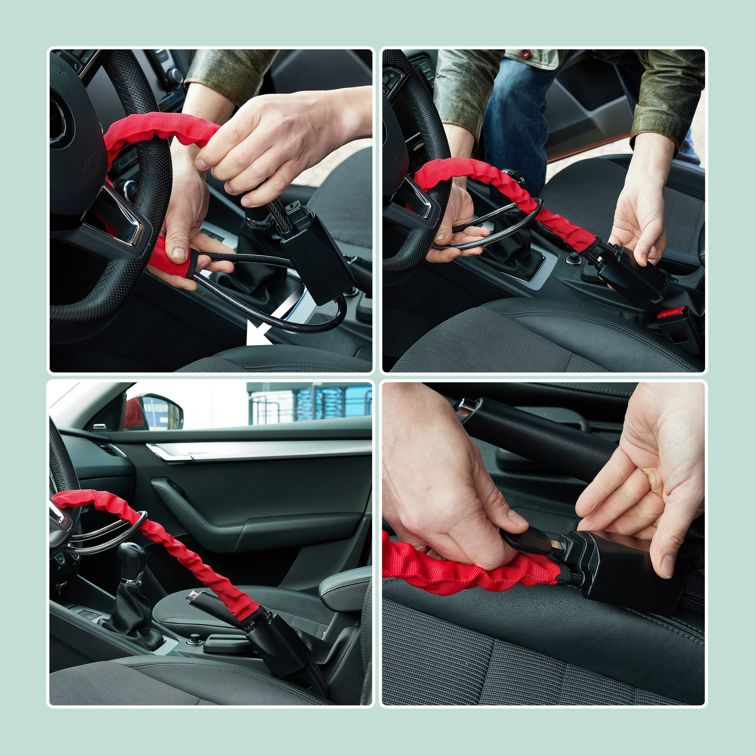 relaxdays Lenkradschloss für das Auto (1-tlg) – Bild 5 von 5