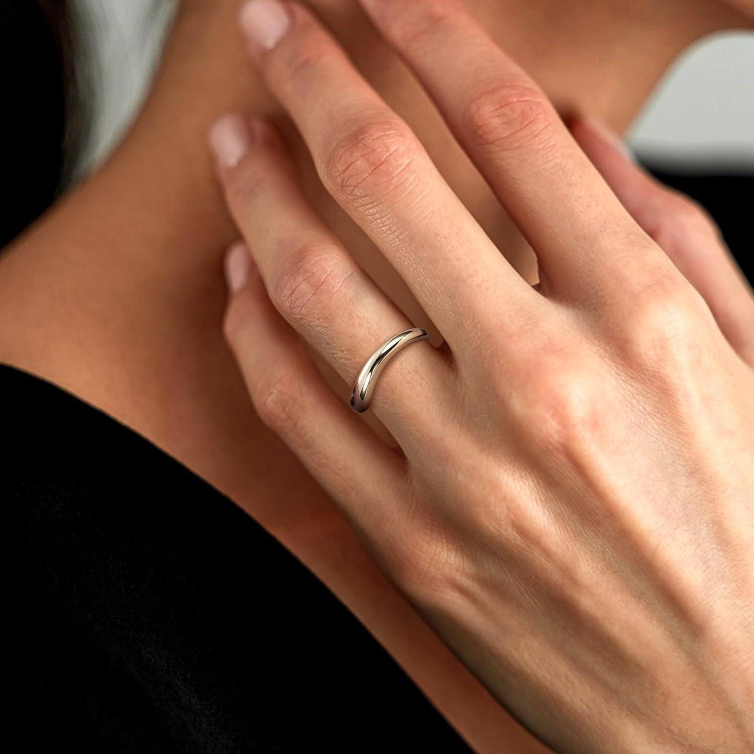 LuxusKollektion Verlobungsring Ring Verlobungsring Damen 14K Vergoldet Rosegold Silber