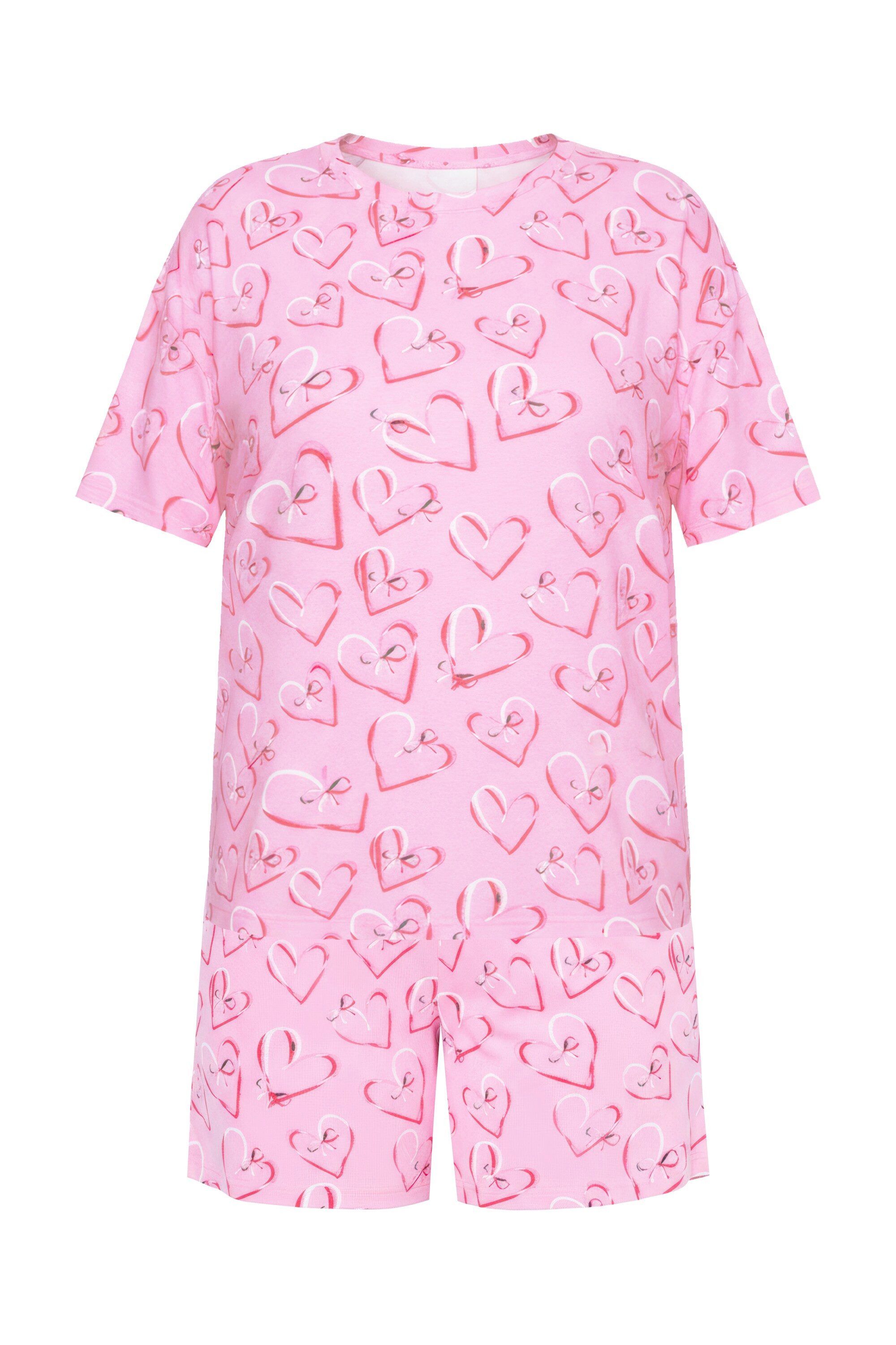 Studio Untold Pyjama Pyjama kurzer Zweiteiler Hearts-Muster günstig online kaufen