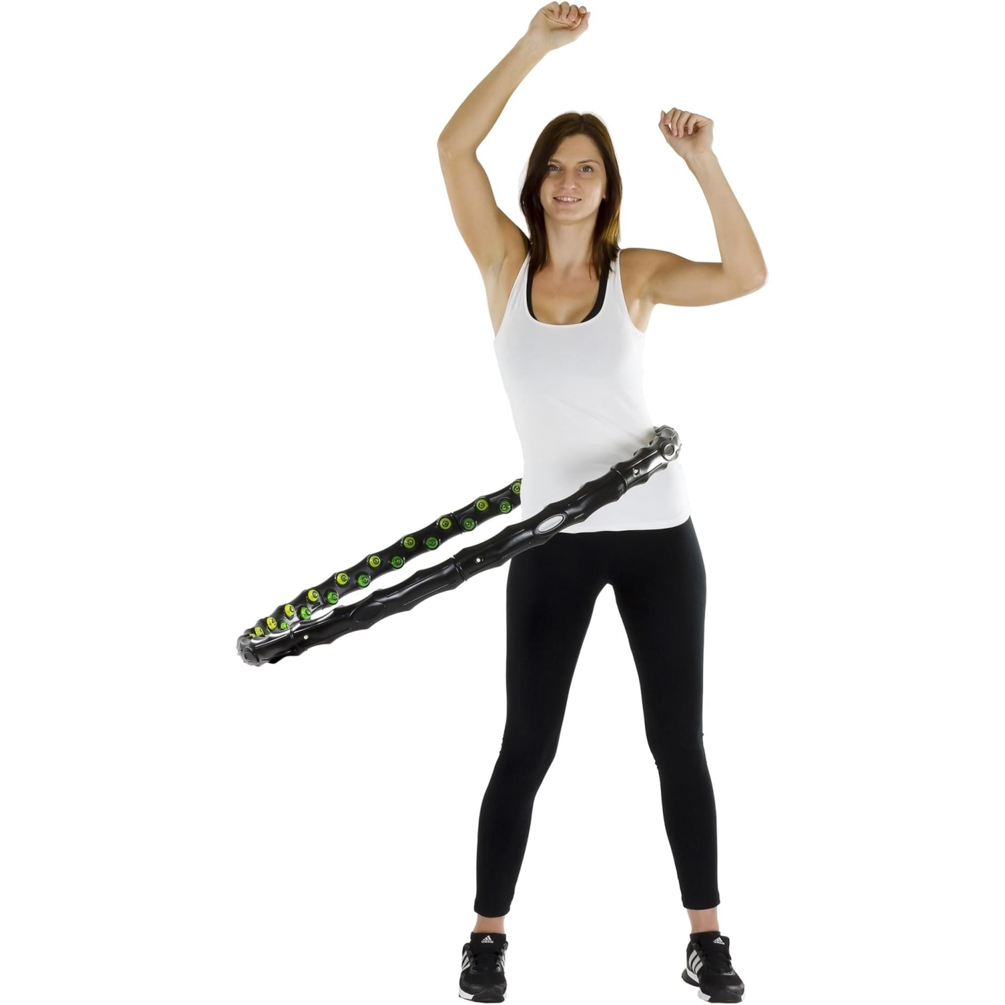 MOVIT Hula-Hoop-Reifen Hip Hoop, Hula Hoop Reifen, 80/64 Magneten, Ø 110/96 cm