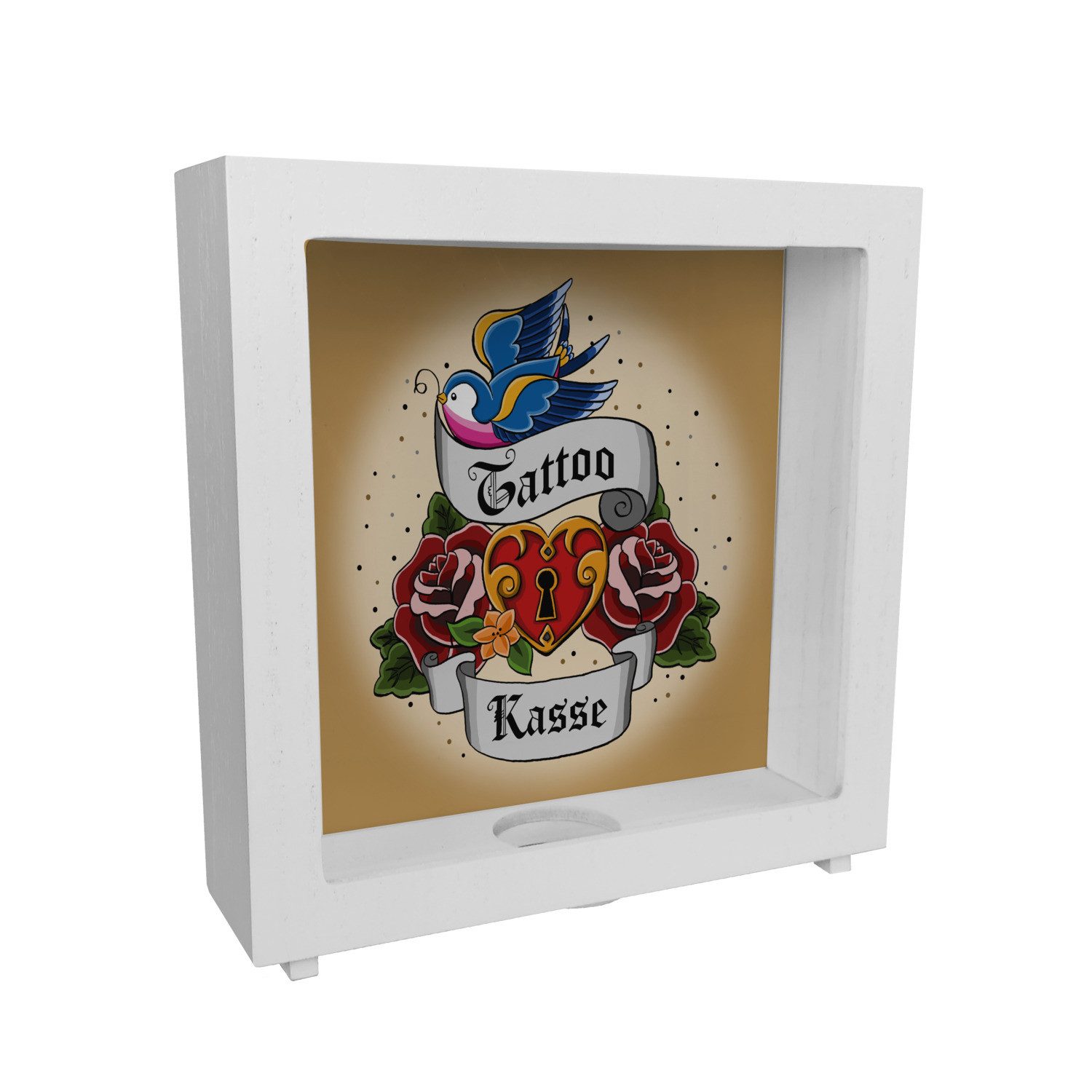 speecheese Spardose Tattoo Kasse Rahmen Spardose aus Holz günstig online kaufen