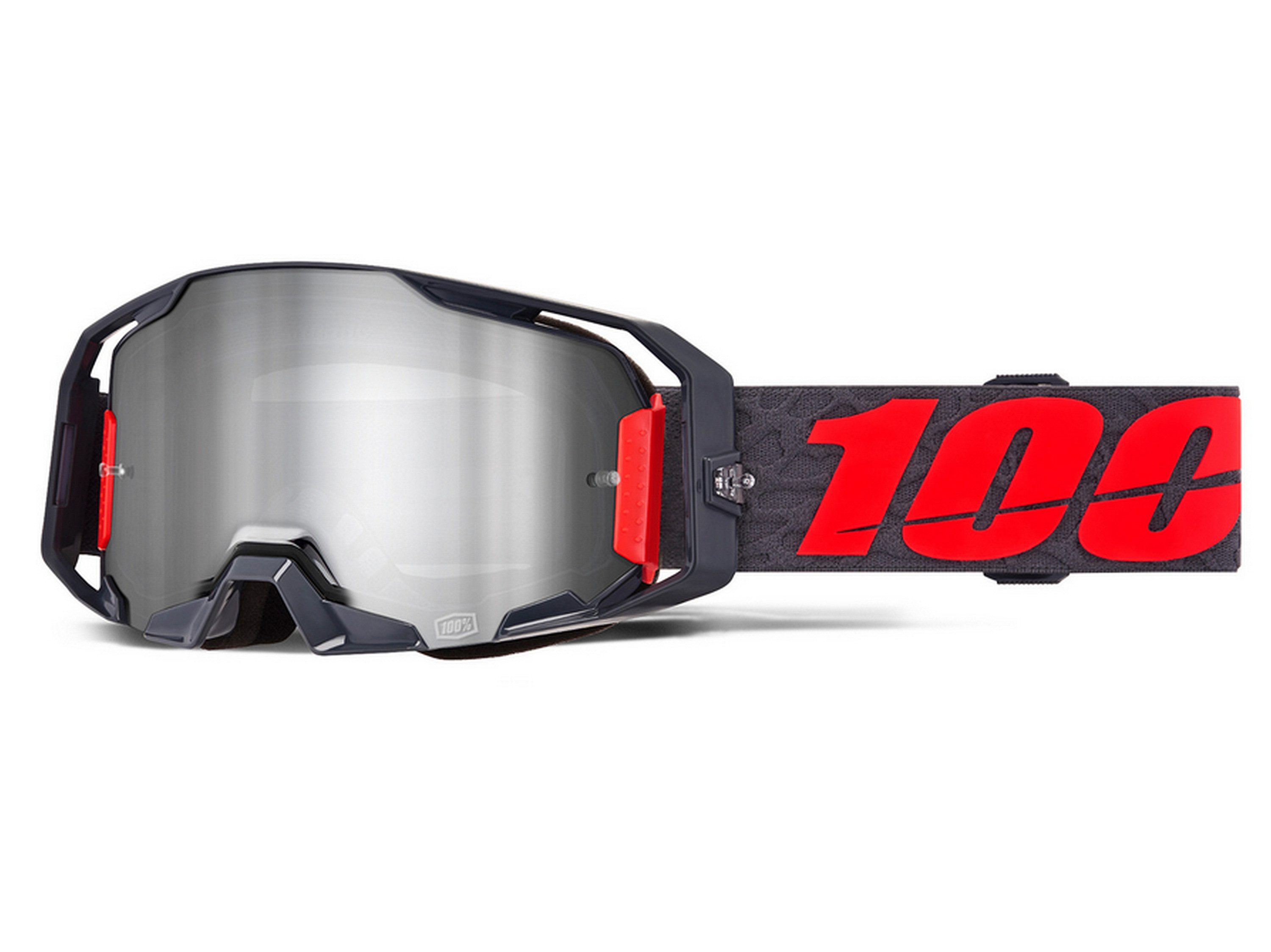 100% Fahrradbrille, MX-Brille Goggle ARmatic - Mirror Lens
