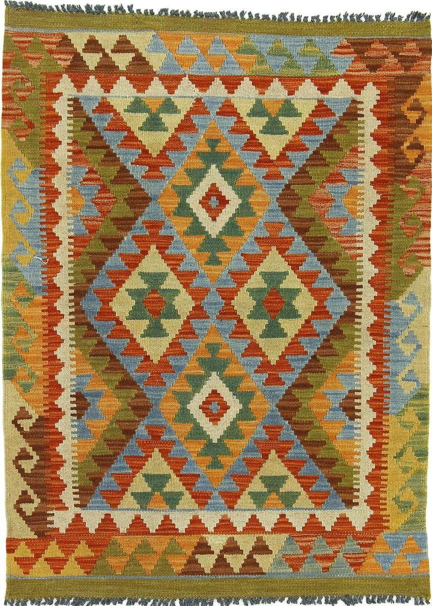 Orientteppich Kelim Afghan 85x115 Handgewebter Orientteppich, Nain Trading, rechteckig, Höhe: 3 mm