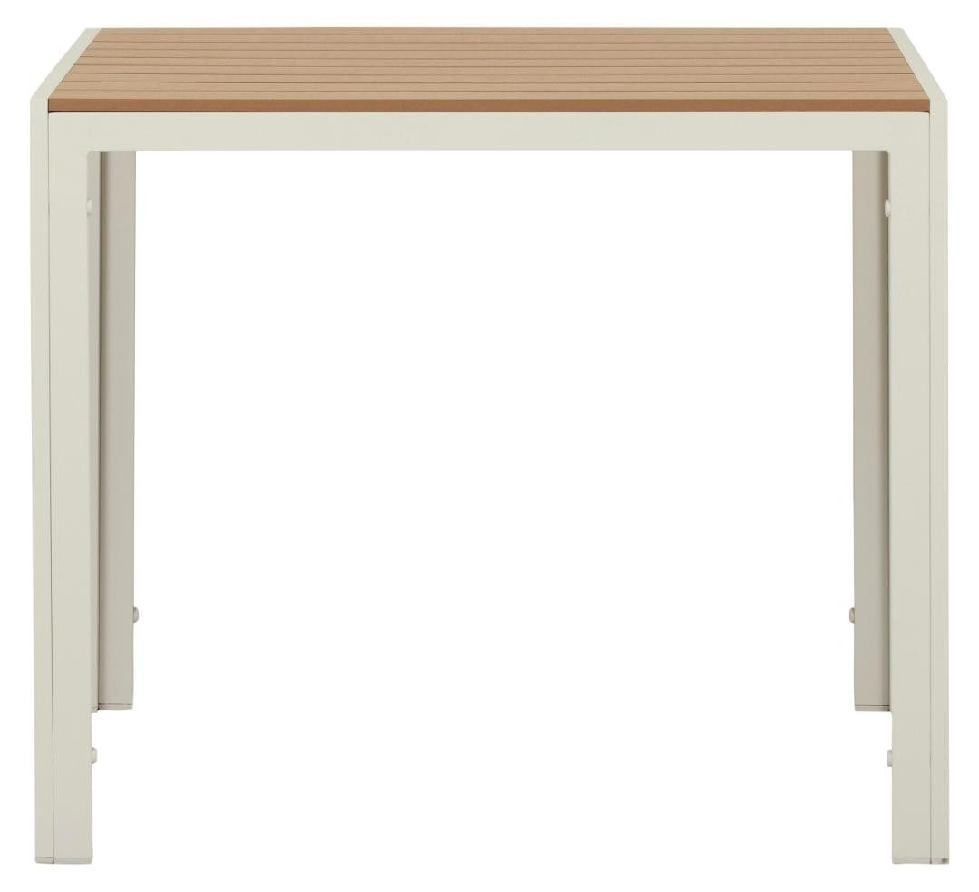 Schou Gartentisch Noah Gartentisch 90x90 cm Teak-Dekor. (1-St) – Bild 4 von 4