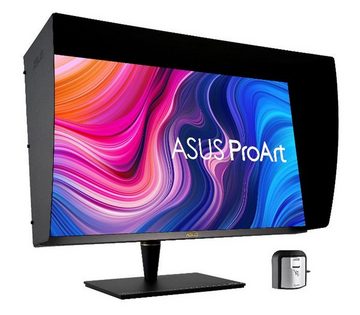 Asus 81,3cm Profess.PA32UCX-PK grey DP+HDMI UHD Spk Lift TFT-Monitor (3840 x 2160 px, 4K Ultra HD, 5 ms Reaktionszeit, 142 Hz, IPS, Lautsprecher, HDCP, HDR, Kopfhörerbuchse, Pivot, Höhenverstellbar)