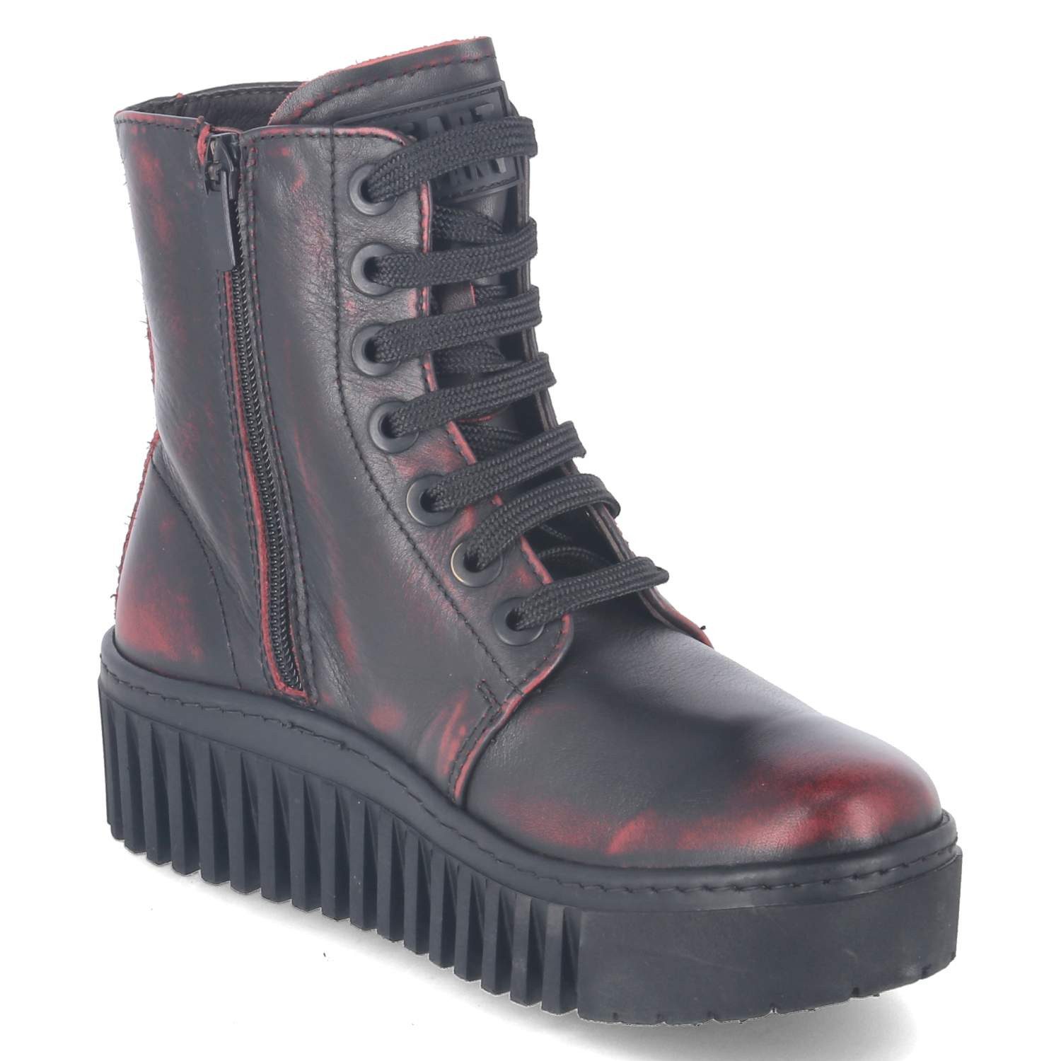 Art Art 1517 Asport Scarlet Damen Glattleder rot Schnürstiefel