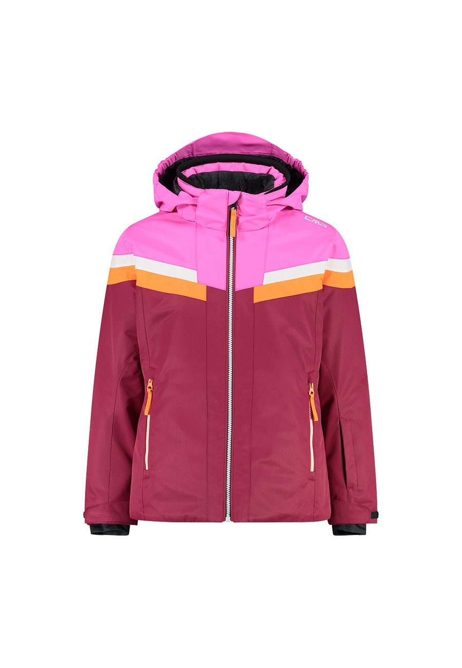 Skijacke CMP Mädchen Skijacke im Color-Block mit Zip Hood 3