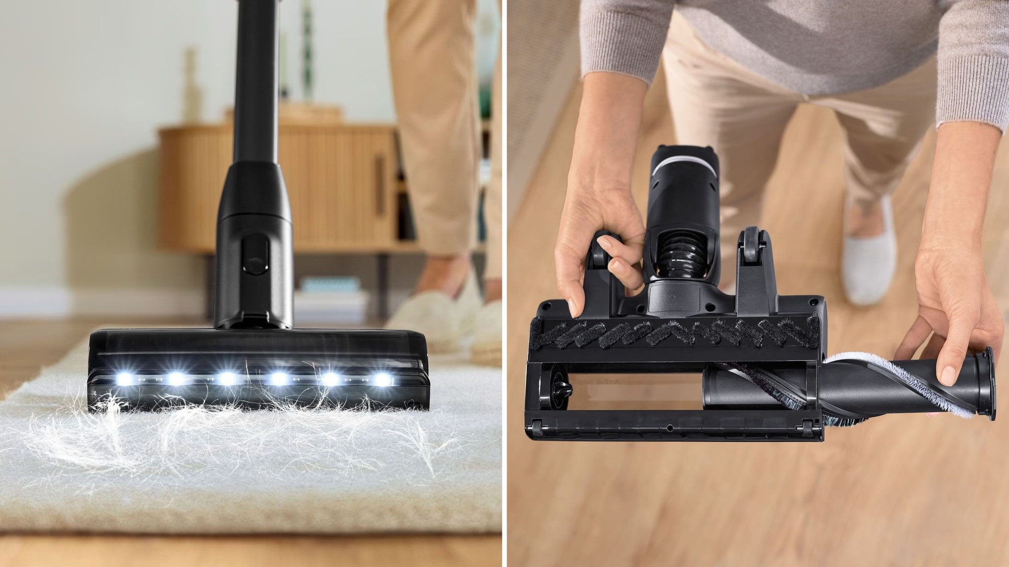 BOSCH Akku-Stielstaubsauger Unlimited 10 BBS1041RBA Akku Staubsauger HEPA LED, Beutellos