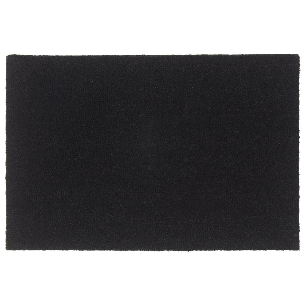 Fußmatte Fußmatte Schwarz 60x90 cm Kokosfaser Getuftet, vidaXL, Rechteckig
