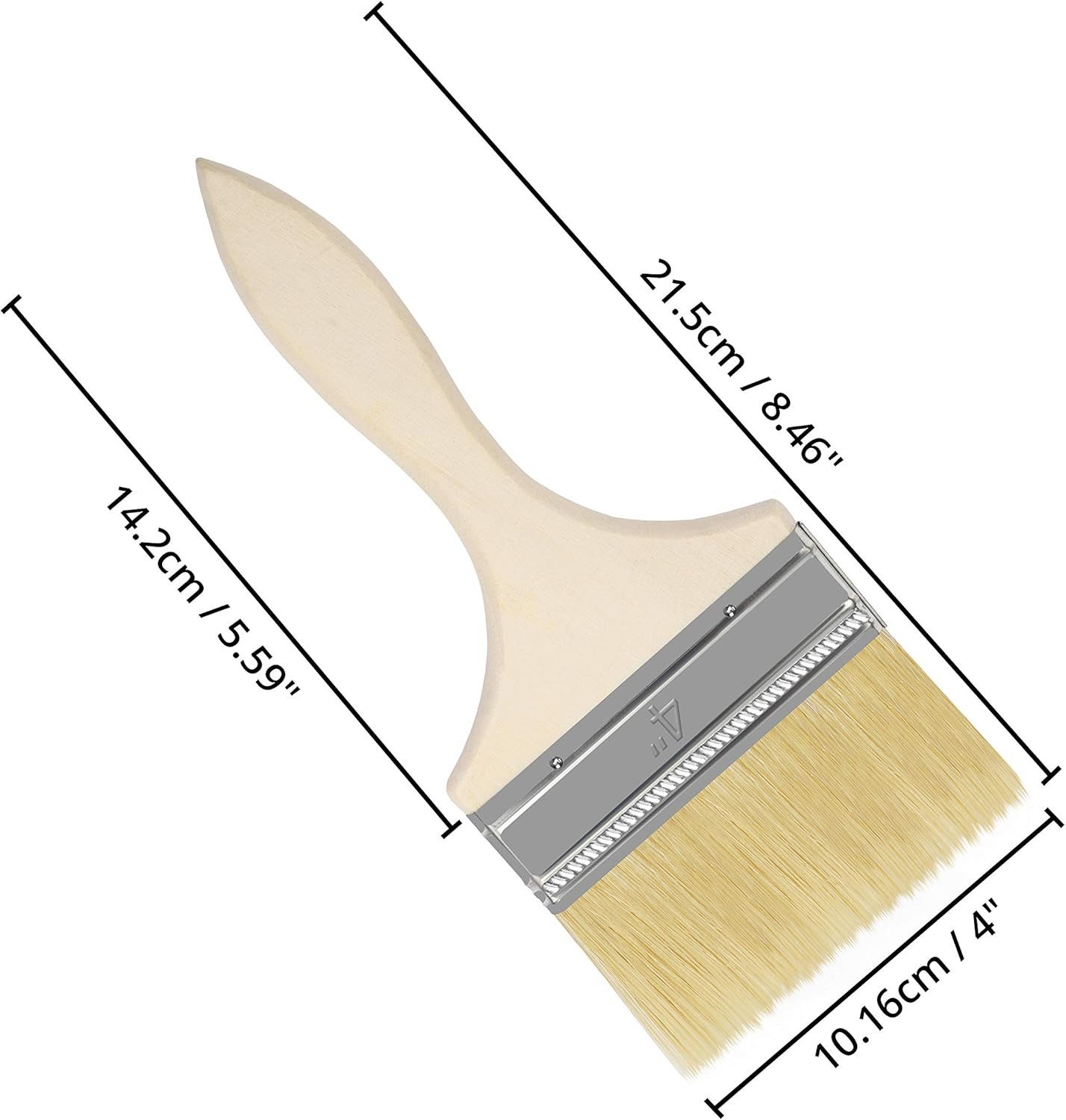 Kurtzy Malpinsel Kurtzy Pinselset 12er, 21,5 cm, für Farben und Lacke, (12 St)