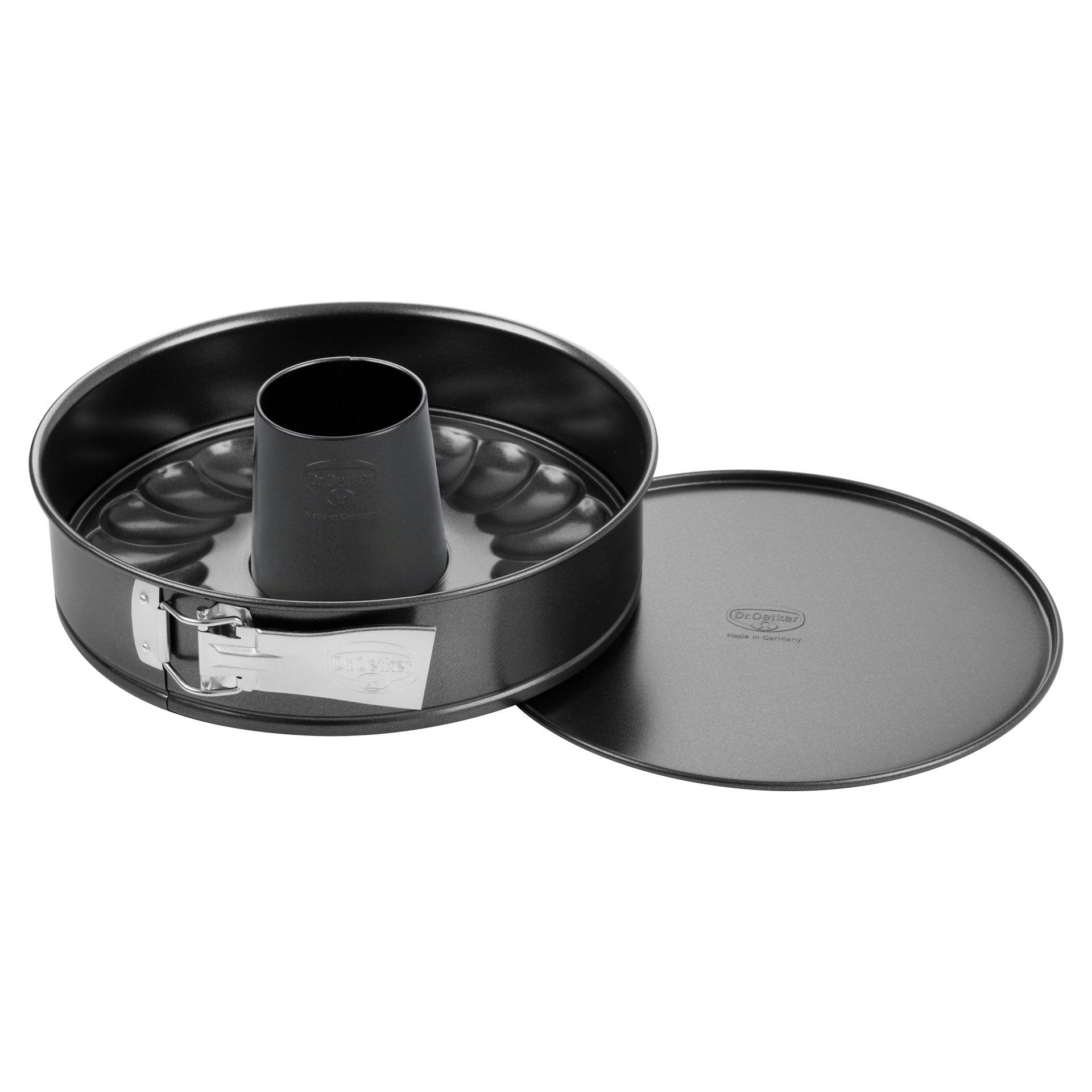 Springform mit Flach- und Rohrboden, 26 cm, antihaftbeschichtet, rund