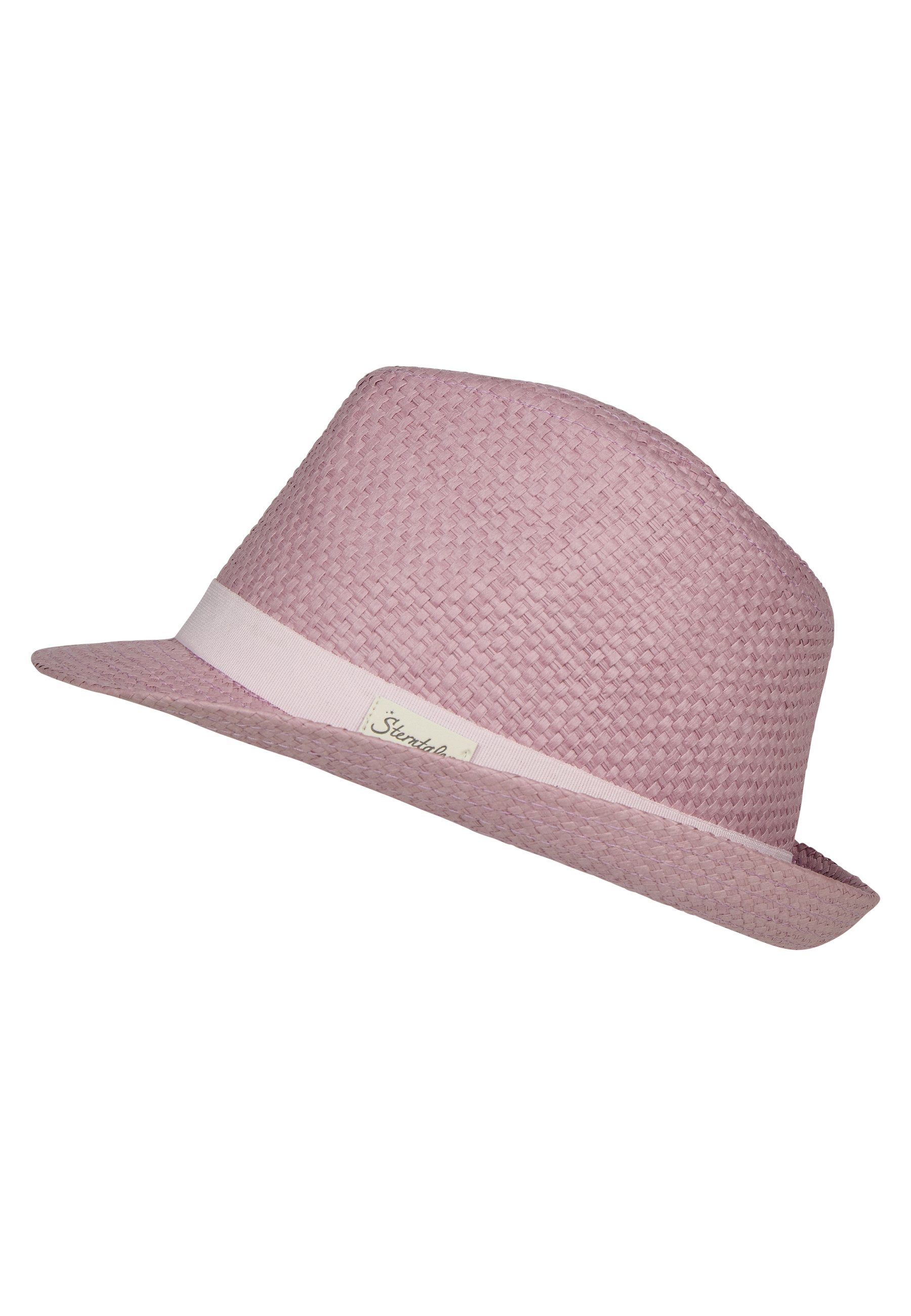 Sterntaler® Sonnenhut UV-Schutz 50+ Strohhut Garniturband (1-St) Leichter, atmungsaktiver Strohhut mit Band & gebogener Krempe hinten