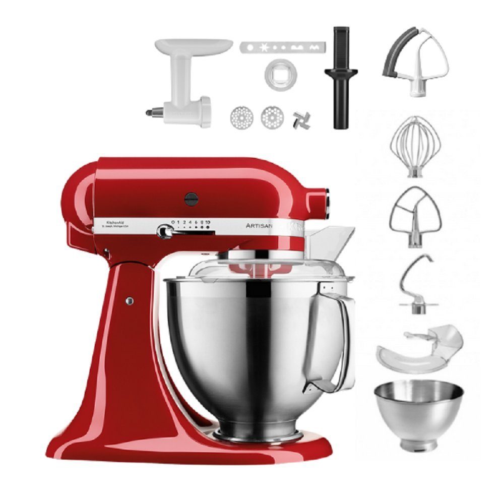 KitchenAid Küchenmaschine KitchenAid 4,8 L 5KSM185 Artisan Küchenmaschine Cookielover