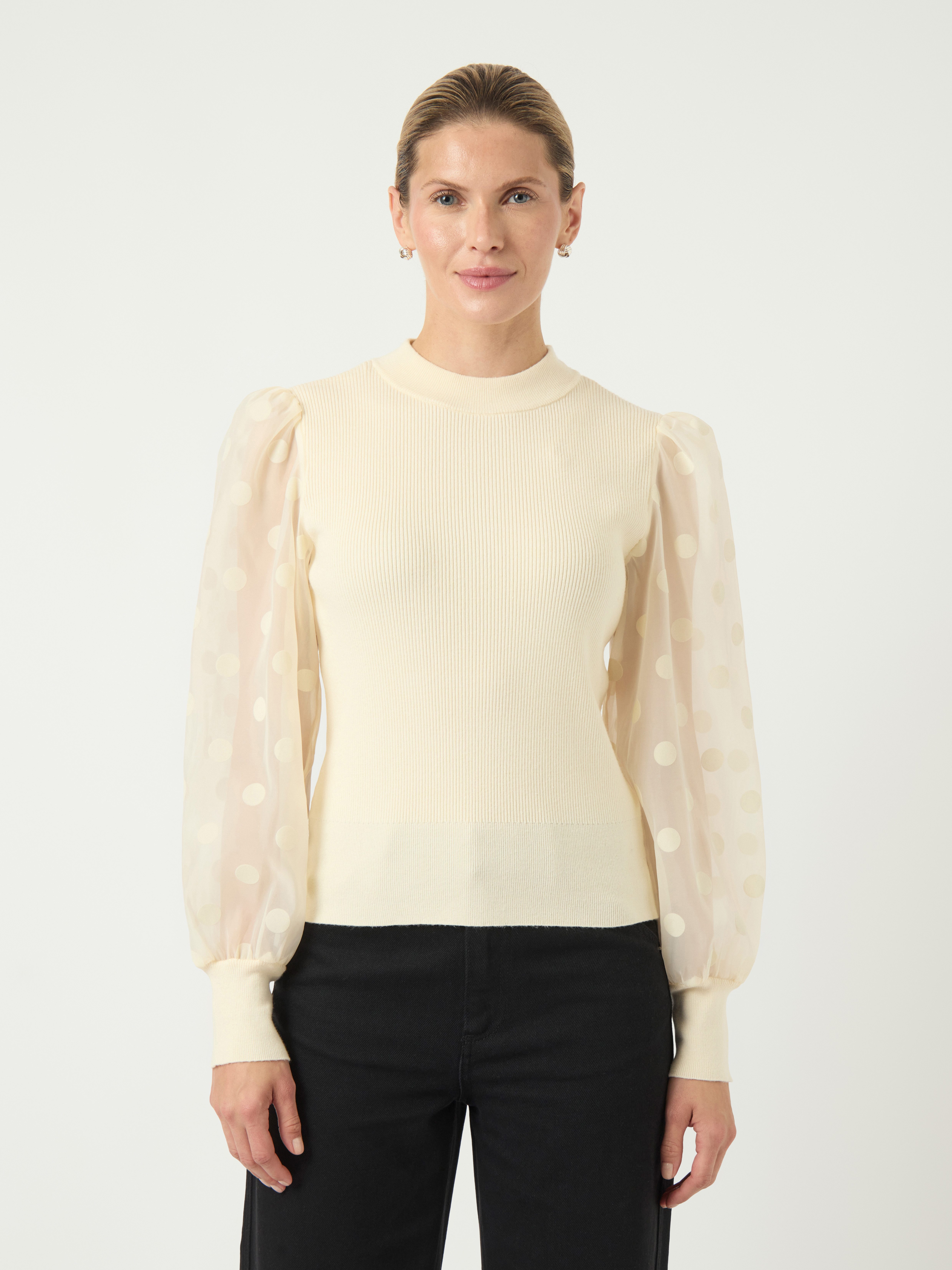 Y.A.S Rundhalspullover YASDOTME LS KNIT PULLOVER S. NOOS günstig online kaufen