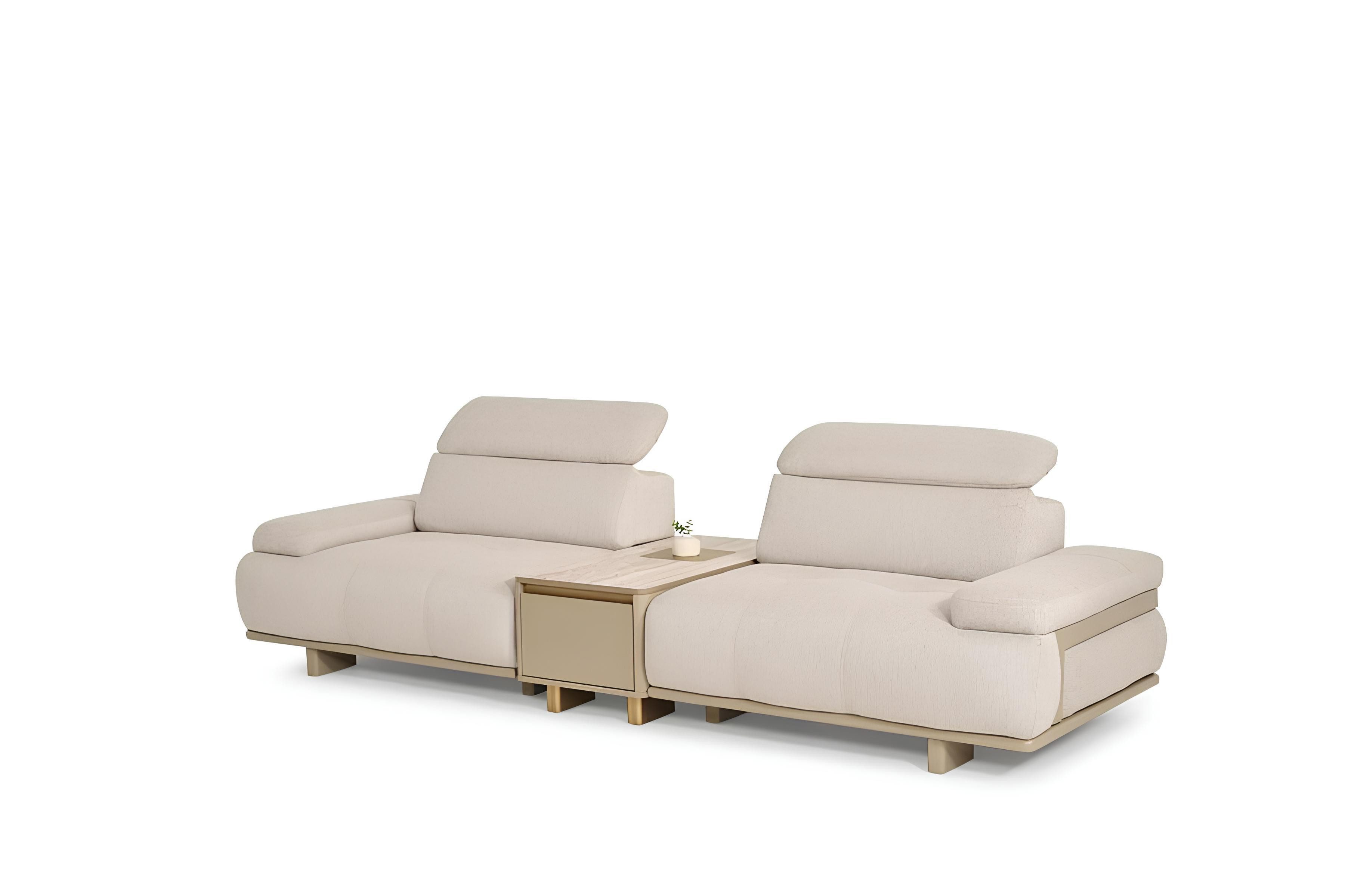 Xlmoebel Big-Sofa Exklusive weiße Polstersofa für modernes Wohnzimmerdesign, Big-Sofa, Hergestellt in Europa