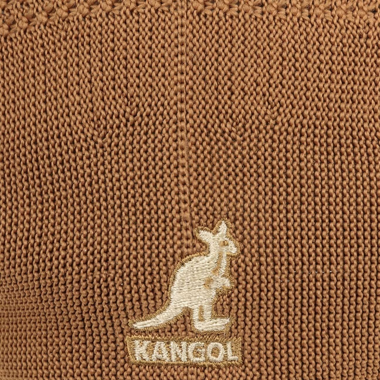 Kangol Flat Cap mit Schirm Schiebermütze braun (1-St)