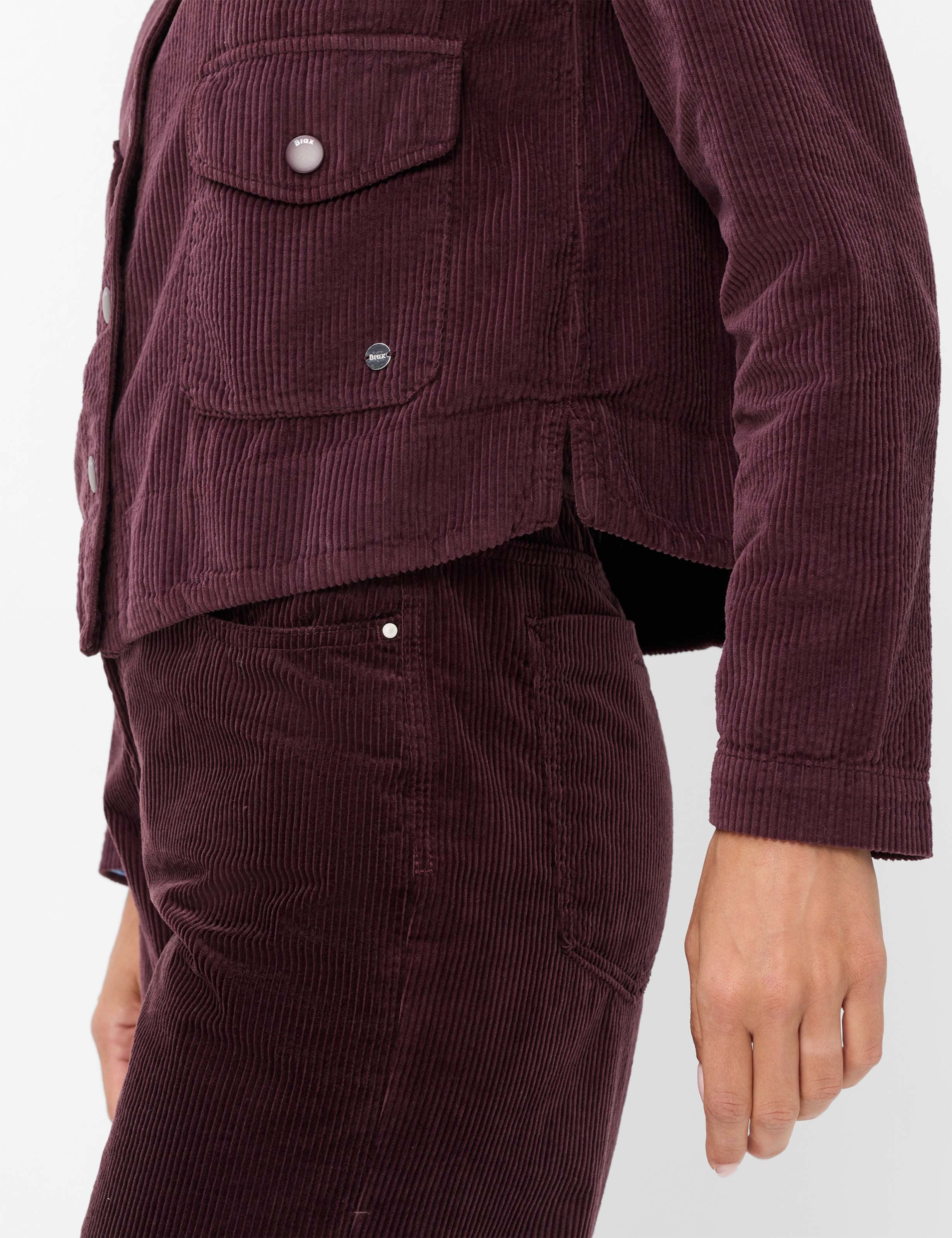 Brax Klassische Bluse Style VEGA Cord: Overshirt aus reiner Baumwolle – Bild 4 von 5