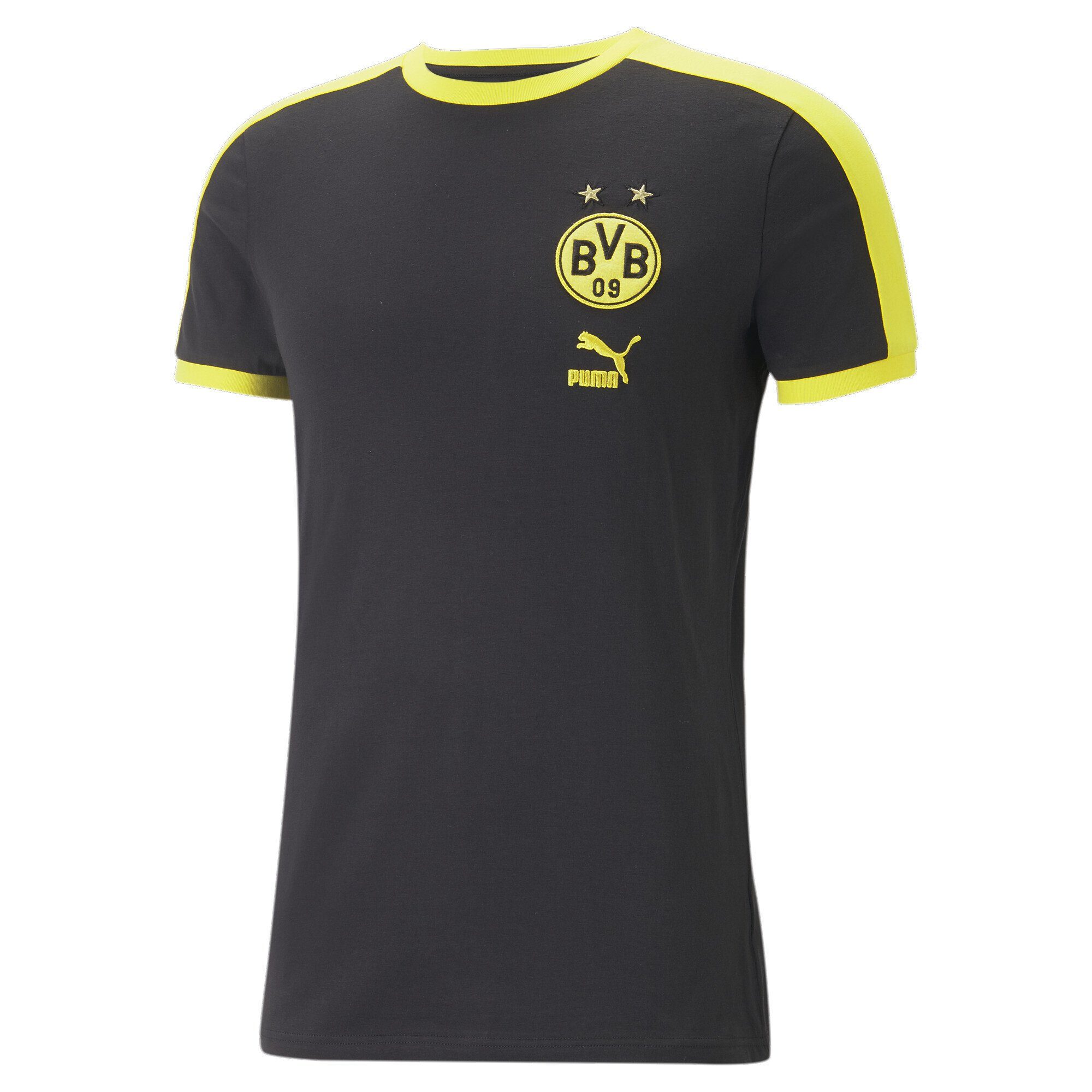 T-Shirt Herren Dortmund T-Shirt T7 Black PUMA Borussia ftblHeritage