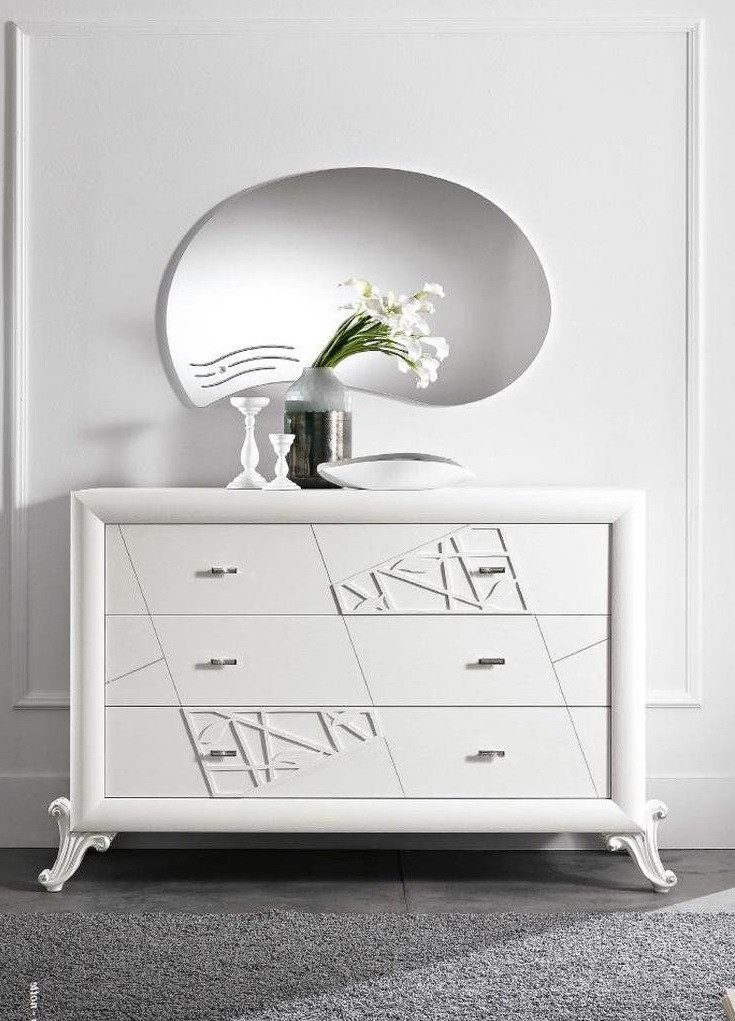 Xlmoebel Spiegel Hochwertiger Wandspiegel für das Schlafzimmer, ovales Design, Hergestellt in Italy