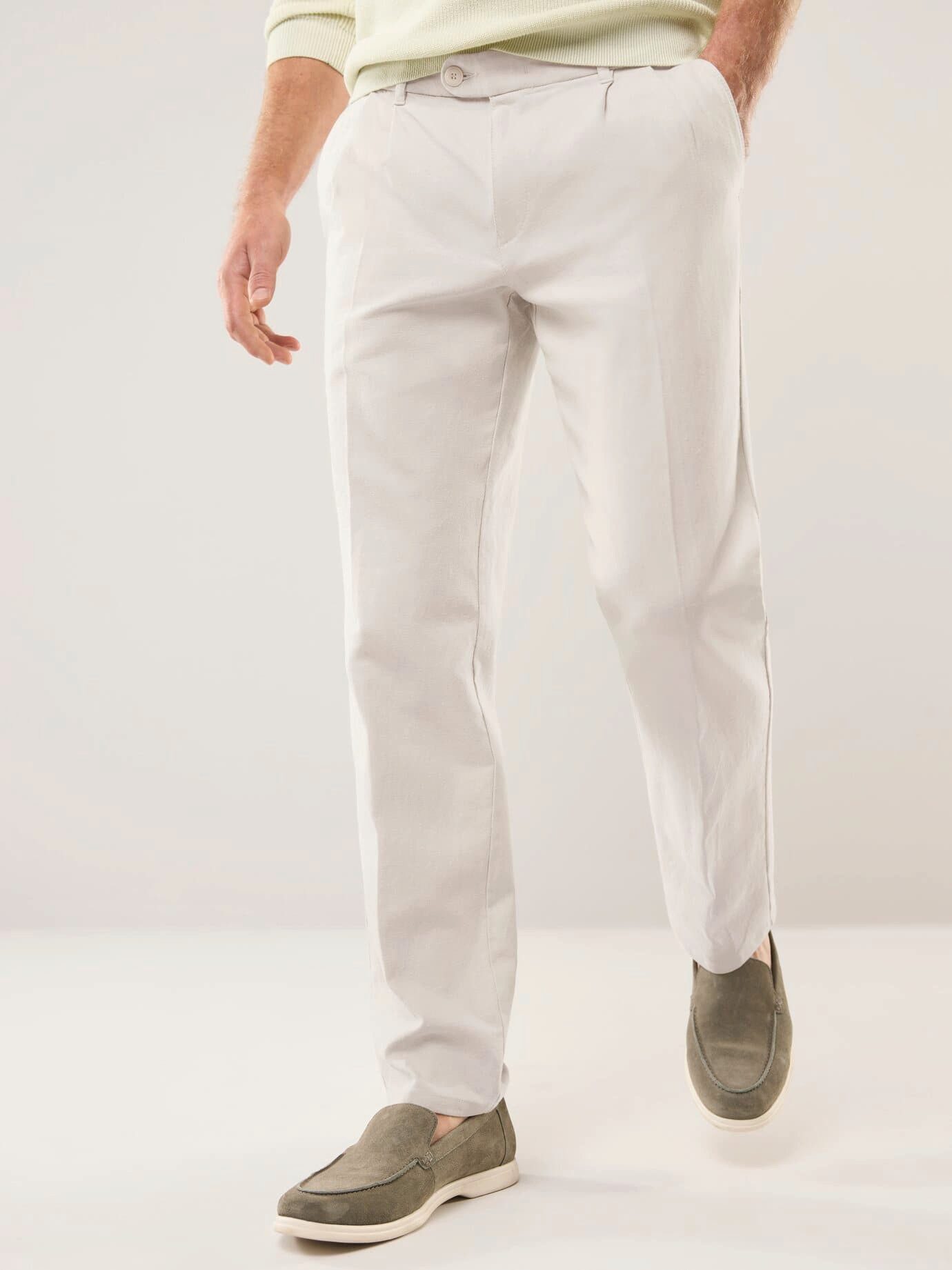 Walbusch Chinohose Premium Leinen-Chino Regular Fit