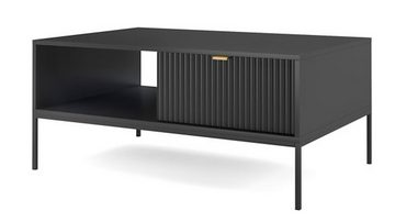 Feldmann-Wohnen Couchtisch Nova (1-St), 104x68cm schwarz MDF