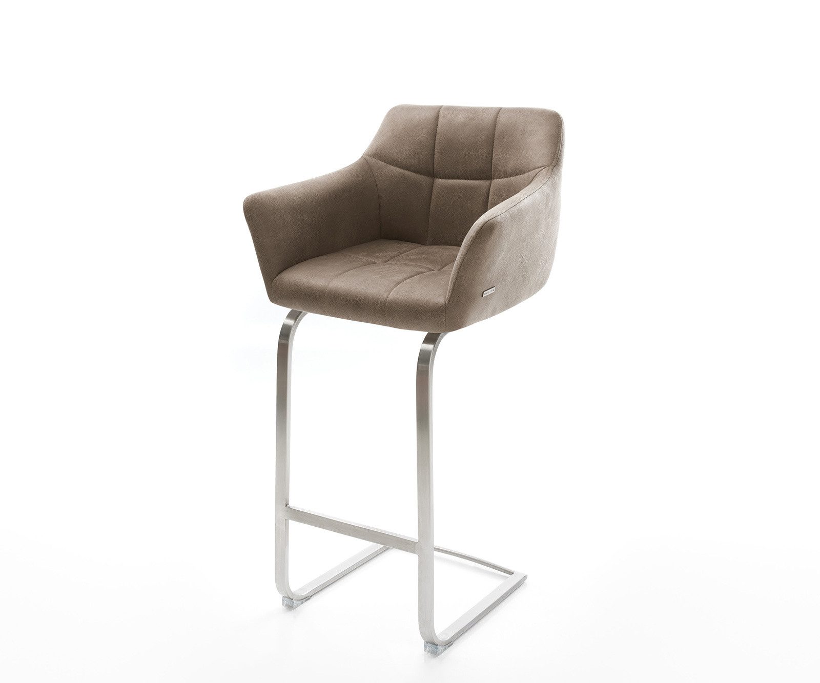 DELIFE Barhocker Yulo-Flex, Freischwinger flach Edelstahl günstig online kaufen