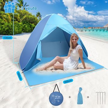 Bettizia Strandmuschel Strandmuschel Tent UV 50+ Strandzelt faltbar Strand Campingzelt