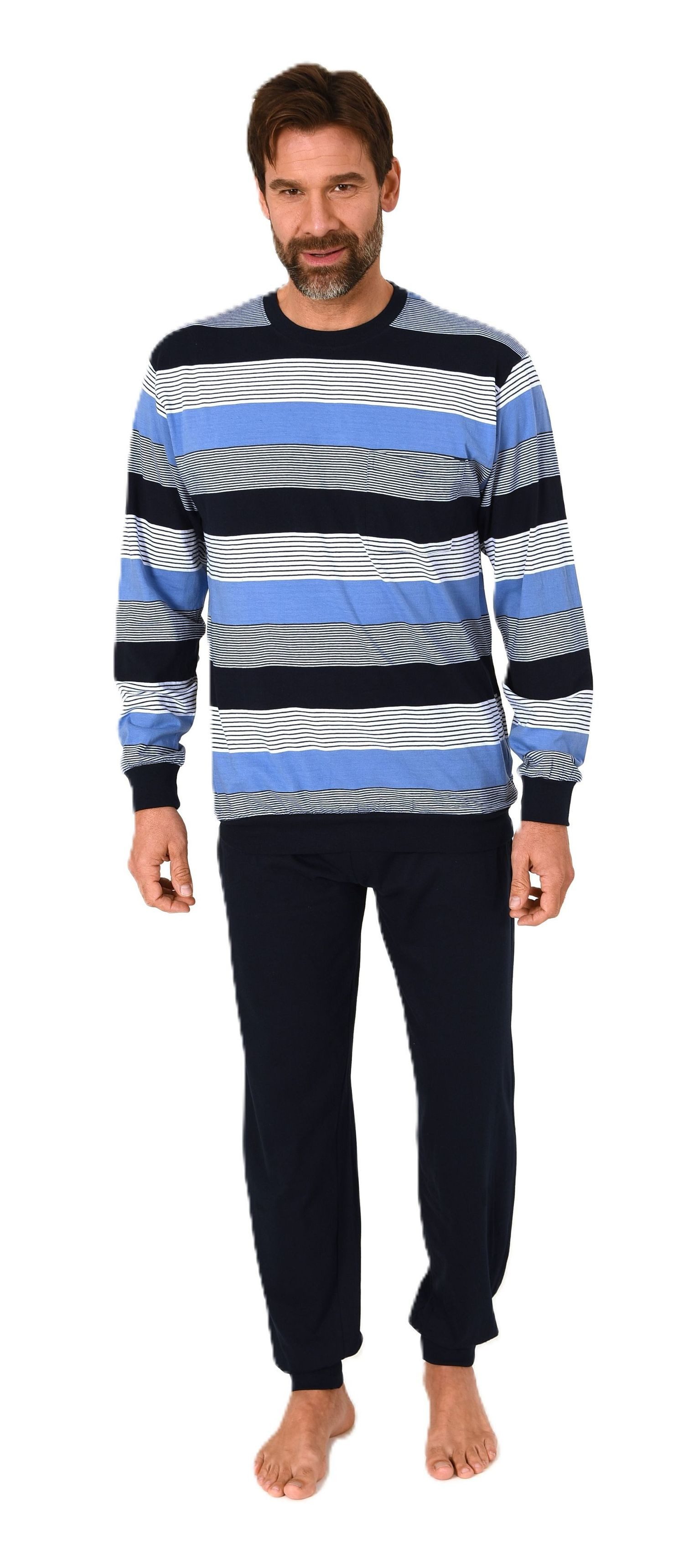 Normann Pyjama Normann Herren Schlafanzug lang günstig online kaufen