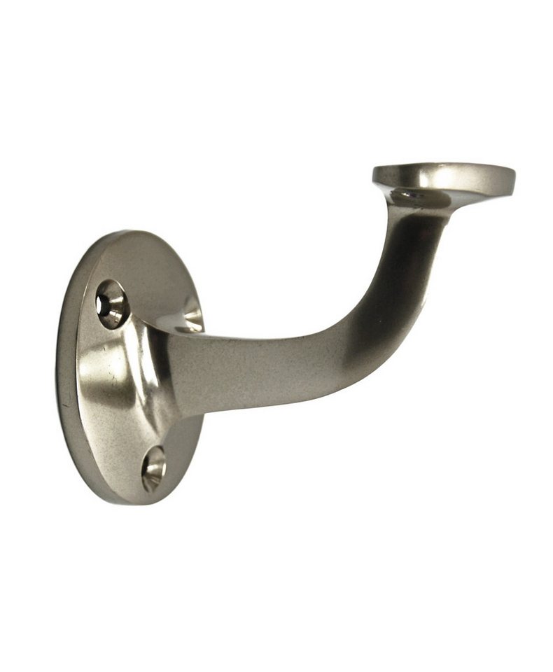 Thumbnail - Brüstungsgeländer Handlaufhalter HLH 4560 Nickelmatt gerade Auflage Handlauf, 7.8 cm Länge, 5.1 cm Höhe, 1-tlg., gerade ...