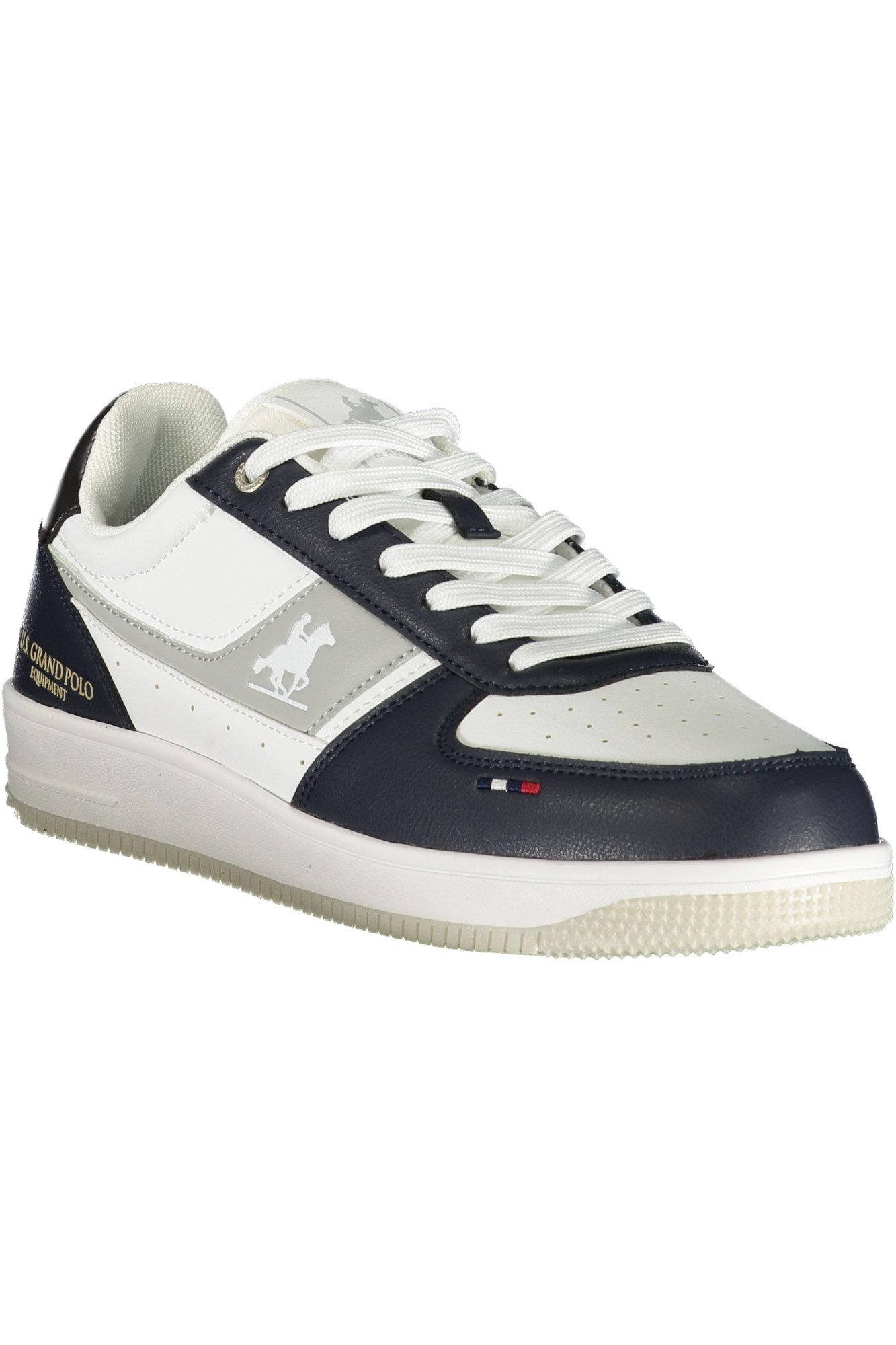 U.S. Polo Sneaker Moderner Herrensneaker: Weiß mit blauen Details &
