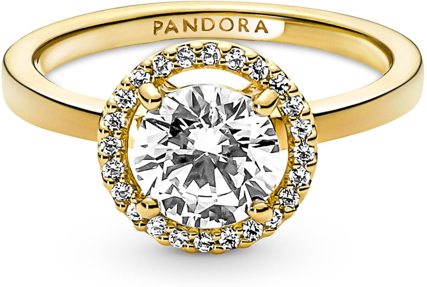 Pandora Fingerring Pandora Funkelnder Runder Strahlenkranz Ring 161234C01 D günstig online kaufen