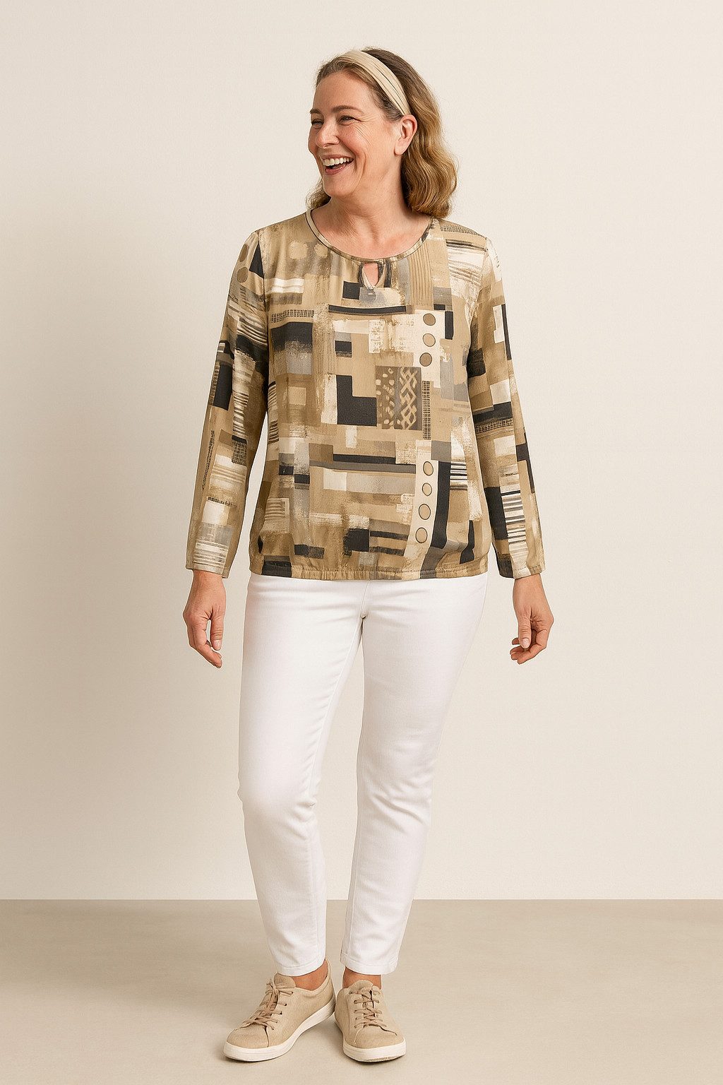Aurela Damenmode Langarmshirt Damen Oberteil Langarm günstig online kaufen