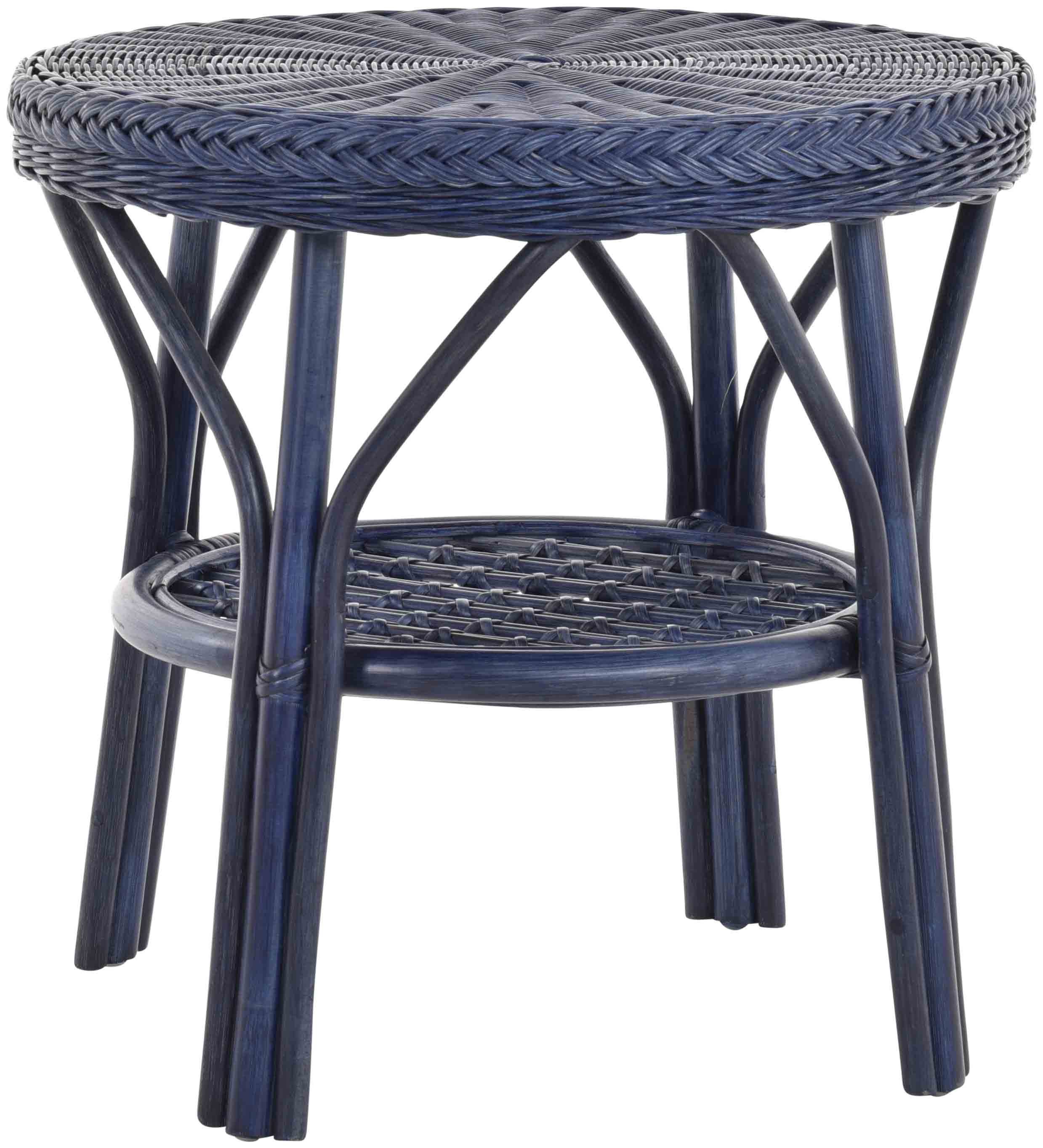 Krines Home Wohnzimmertisch Rattan Beistelltisch Rund günstig online kaufen