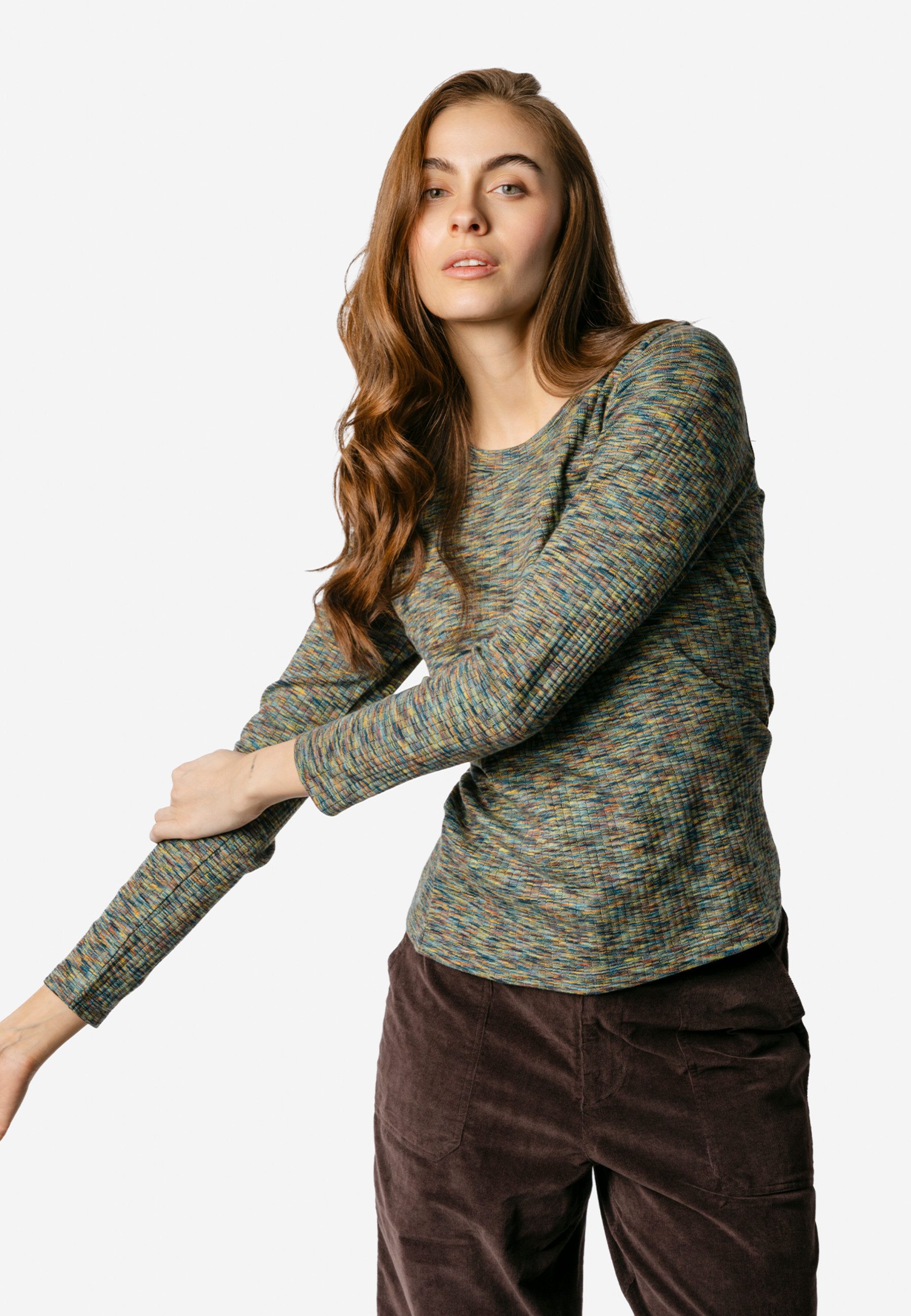 LIVING CRAFTS Langarmshirt PRISCA GOTS zertifiziert