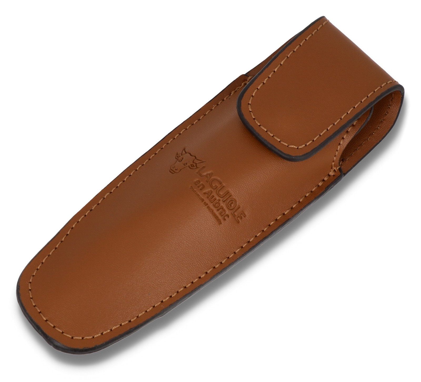 Laguiole en Aubrac Ножиtasche ECA-M, Gürteletui für Laguiole Ножи mit 11/12cm Grifflänge - Leder braun