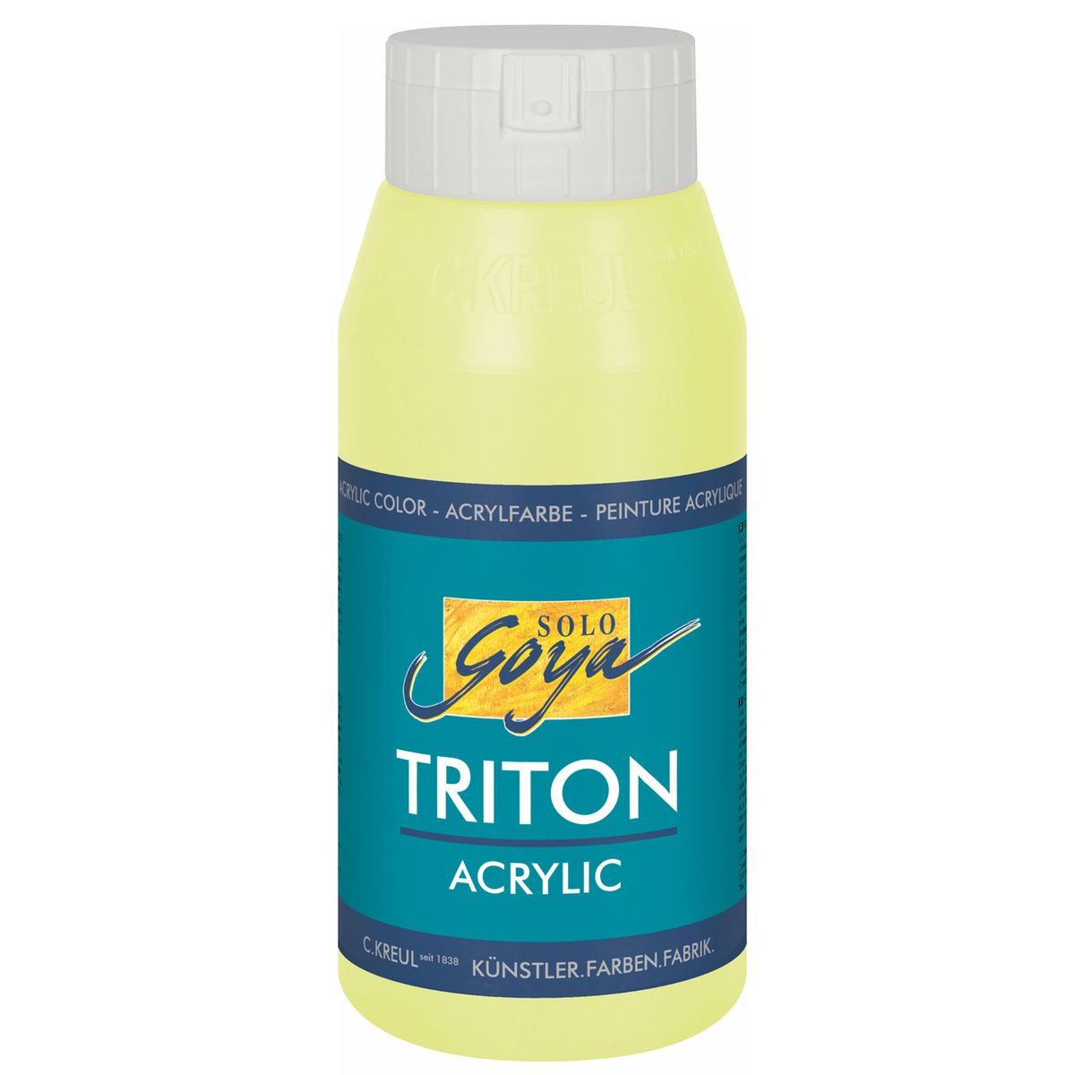 C. KREUL Acrylfarbe KREUL Acrylfarbe SOLO Goya TRITON lichtgrün 750ml Flasche