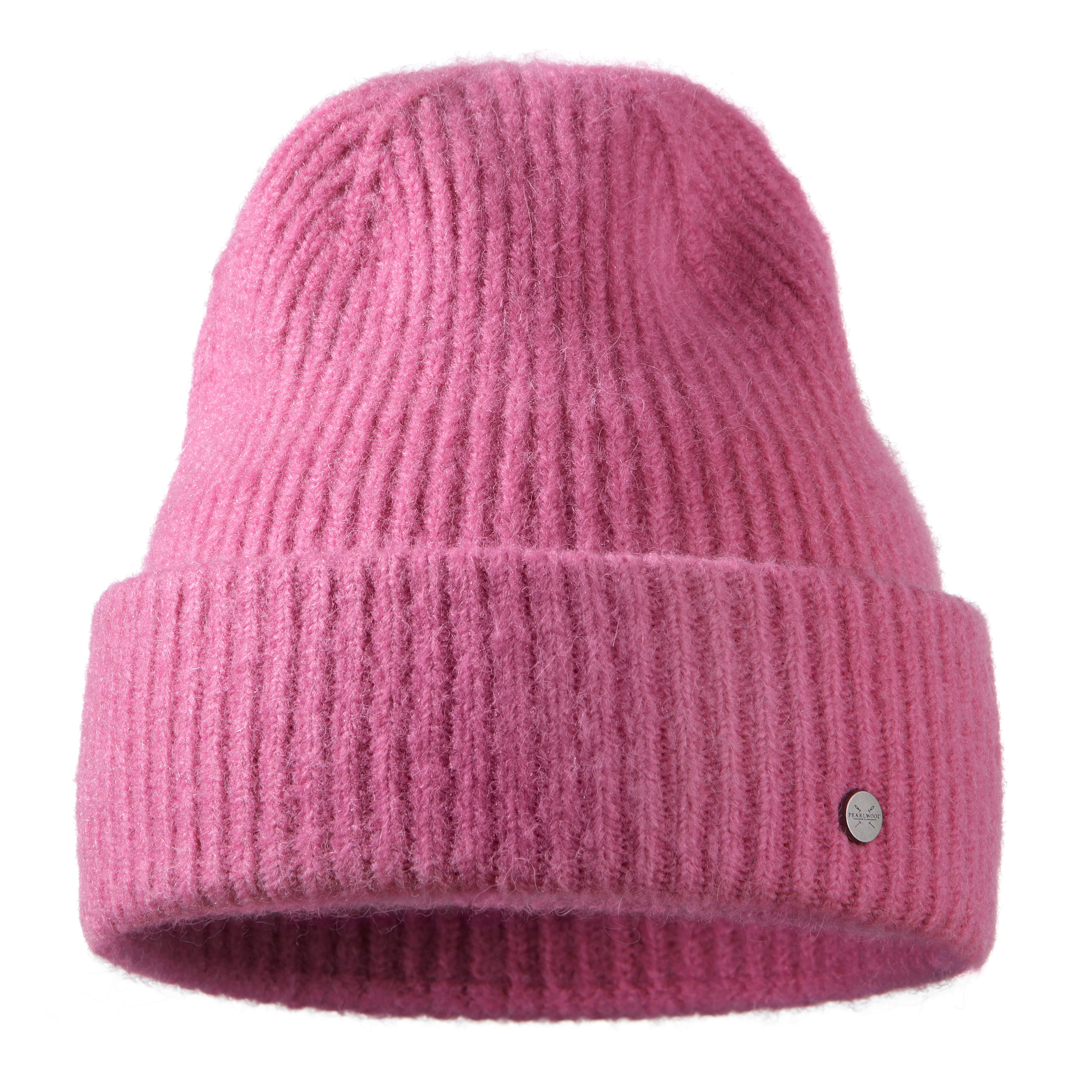PEARLWOOD Strickmütze ZOE Feinripp, wärmend, breiter Umschlag