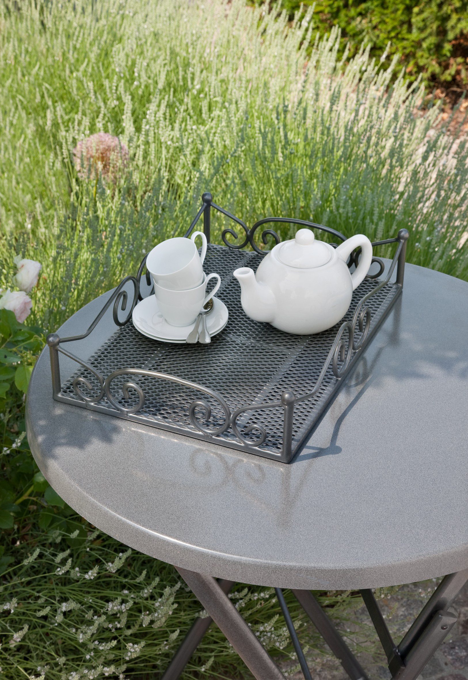 Greemotion Beistelltisch Toulouse, Wohnzimmertisch, Couchtisch, Tablett abnehmbar