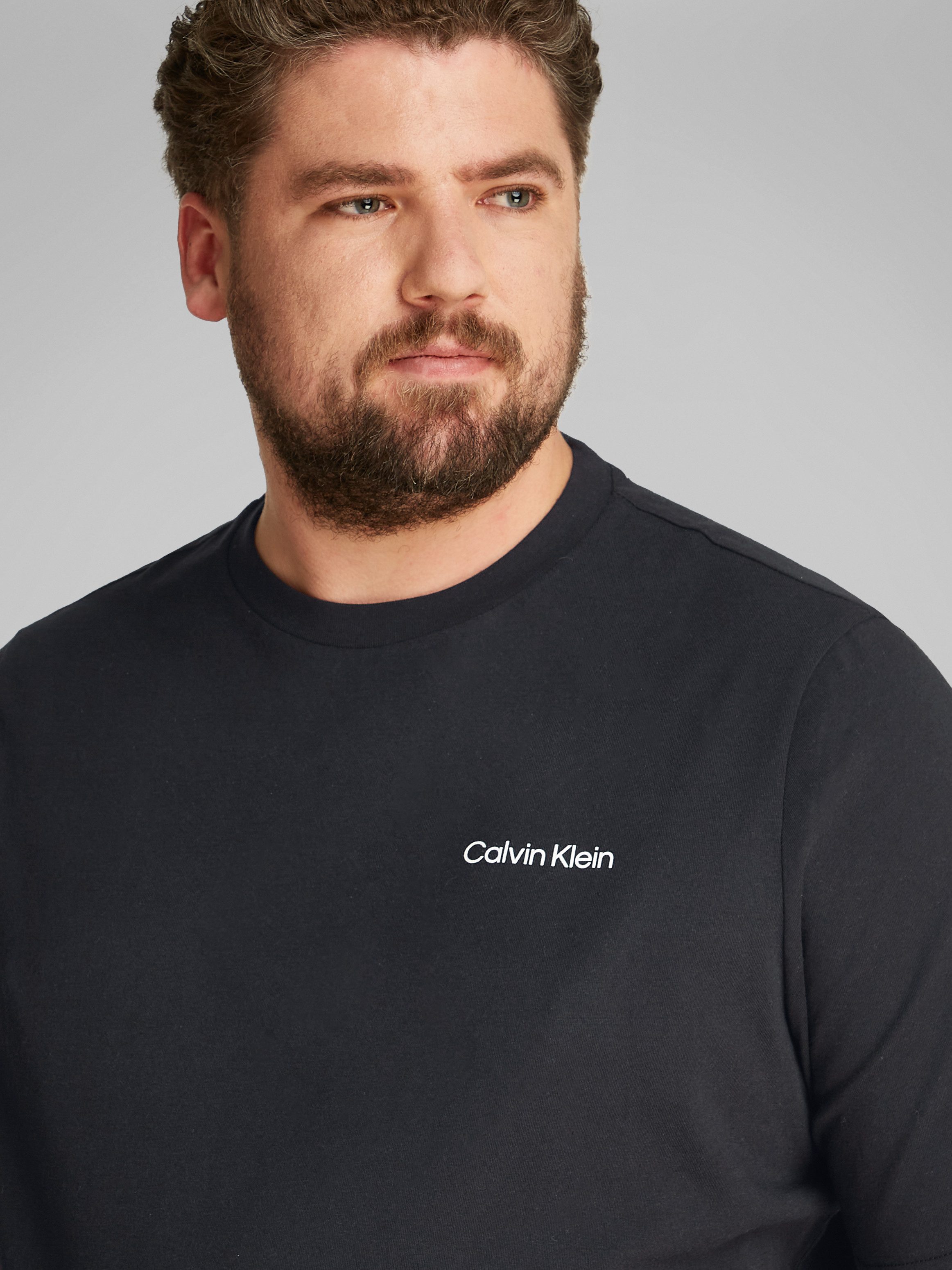 Calvin Klein Big&Tall T-Shirt BT_CP-LINEAR BOX LOGO T-SHIRT in großen Größe günstig online kaufen