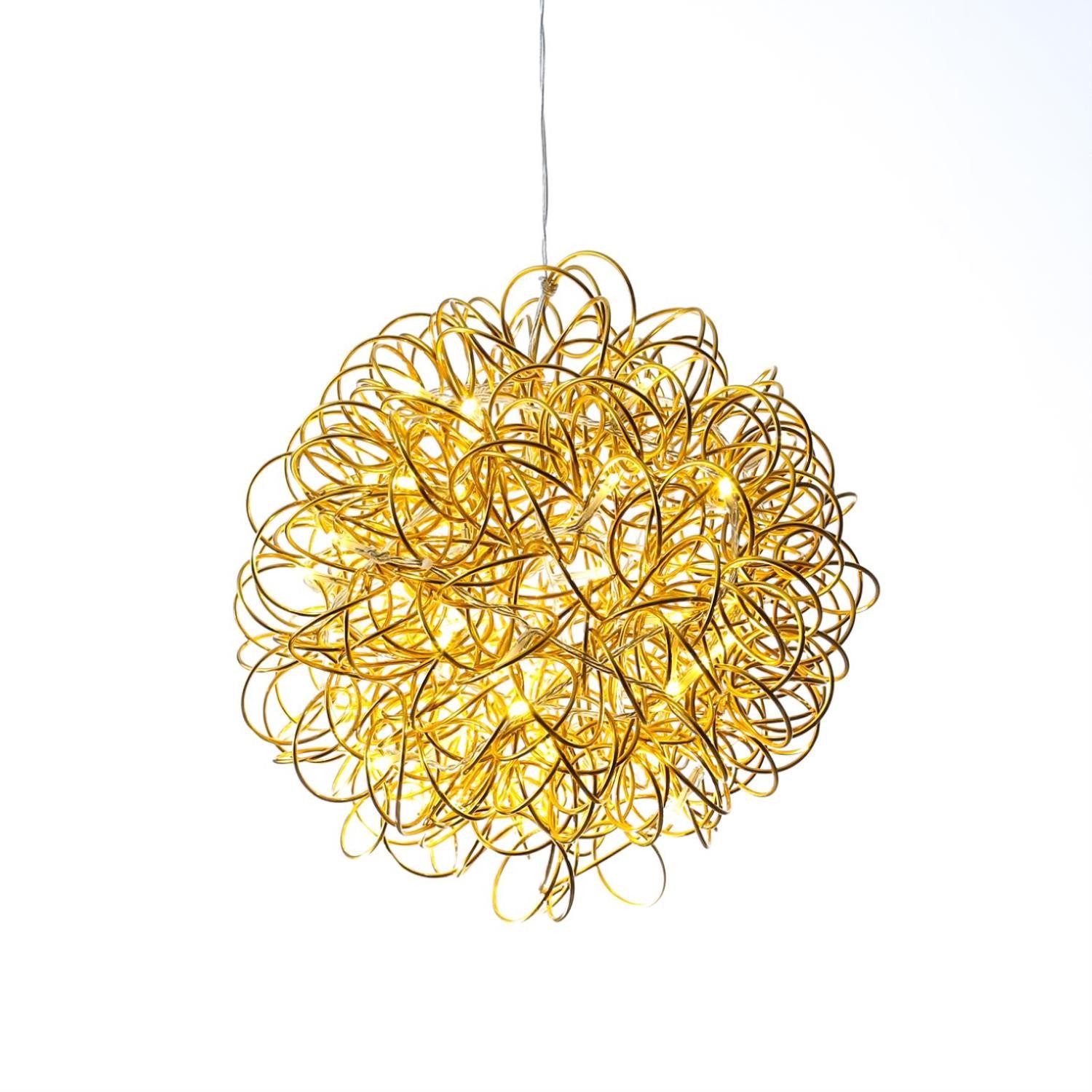 MARELIDA LED Kugelleuchte LED 3D Drahtkugel SPHERE Leuchtkugel Ball 30cm 50LED Draht für Außen, LED Classic, warmweiß (2100K bis 3000K)