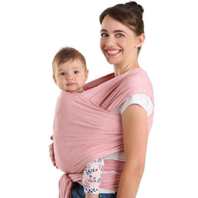 Laleni Tragetuch für Neugeborene - 100% weiche Bio-Baumwolle, elastisch bis 16kg