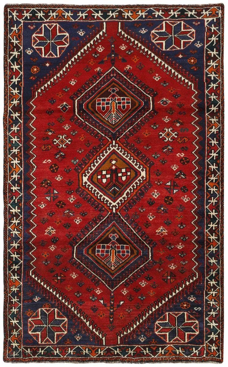 Nain Orientteppich rechteckig, Trading, 10 Höhe: 152x245 Shiraz Perserteppich, Orientteppich Handgeknüpfter / mm
